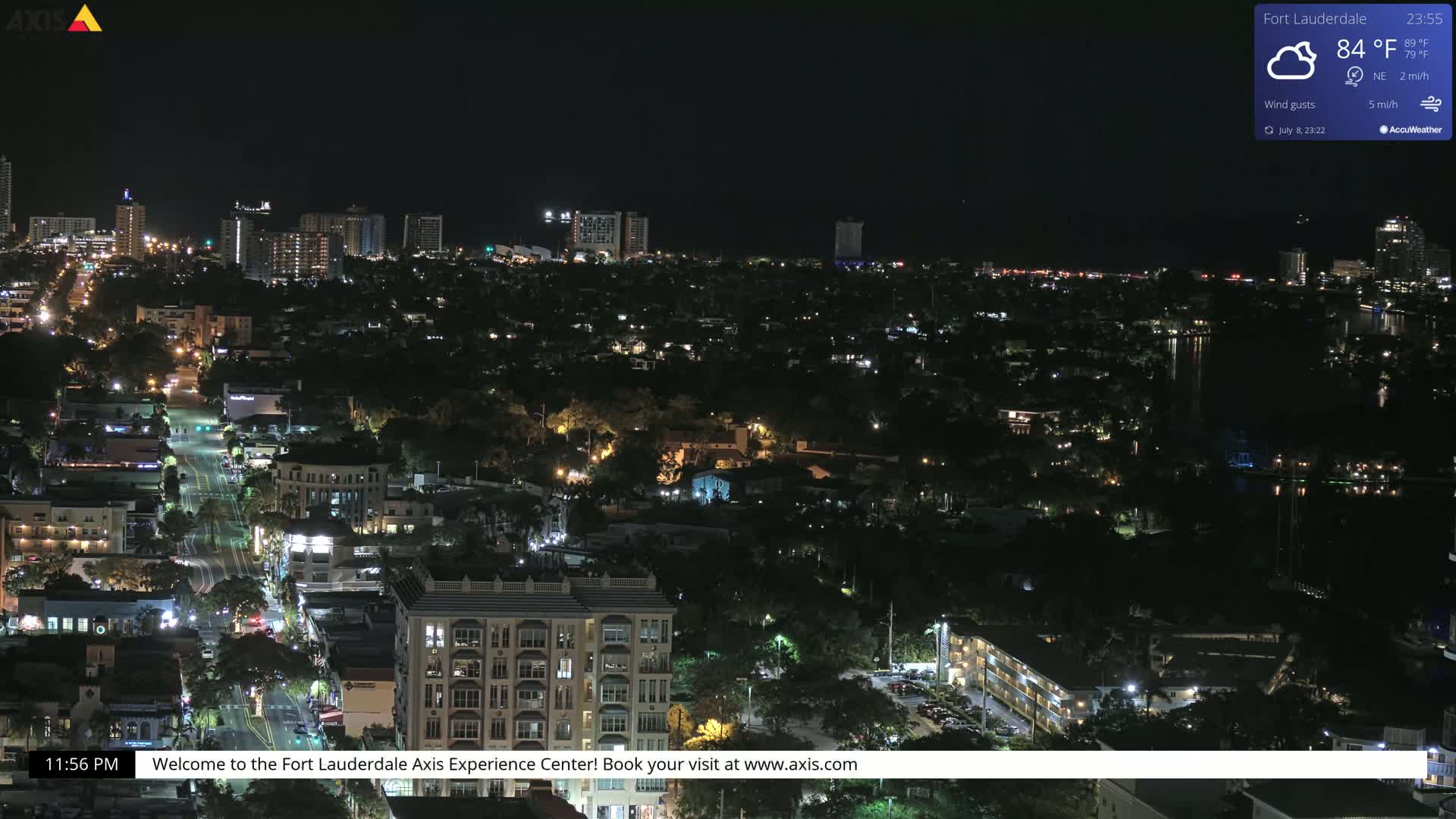 Fort Lauderdale Skyline Live Cam - Fort Lauderdale, Broward, Florida, USA