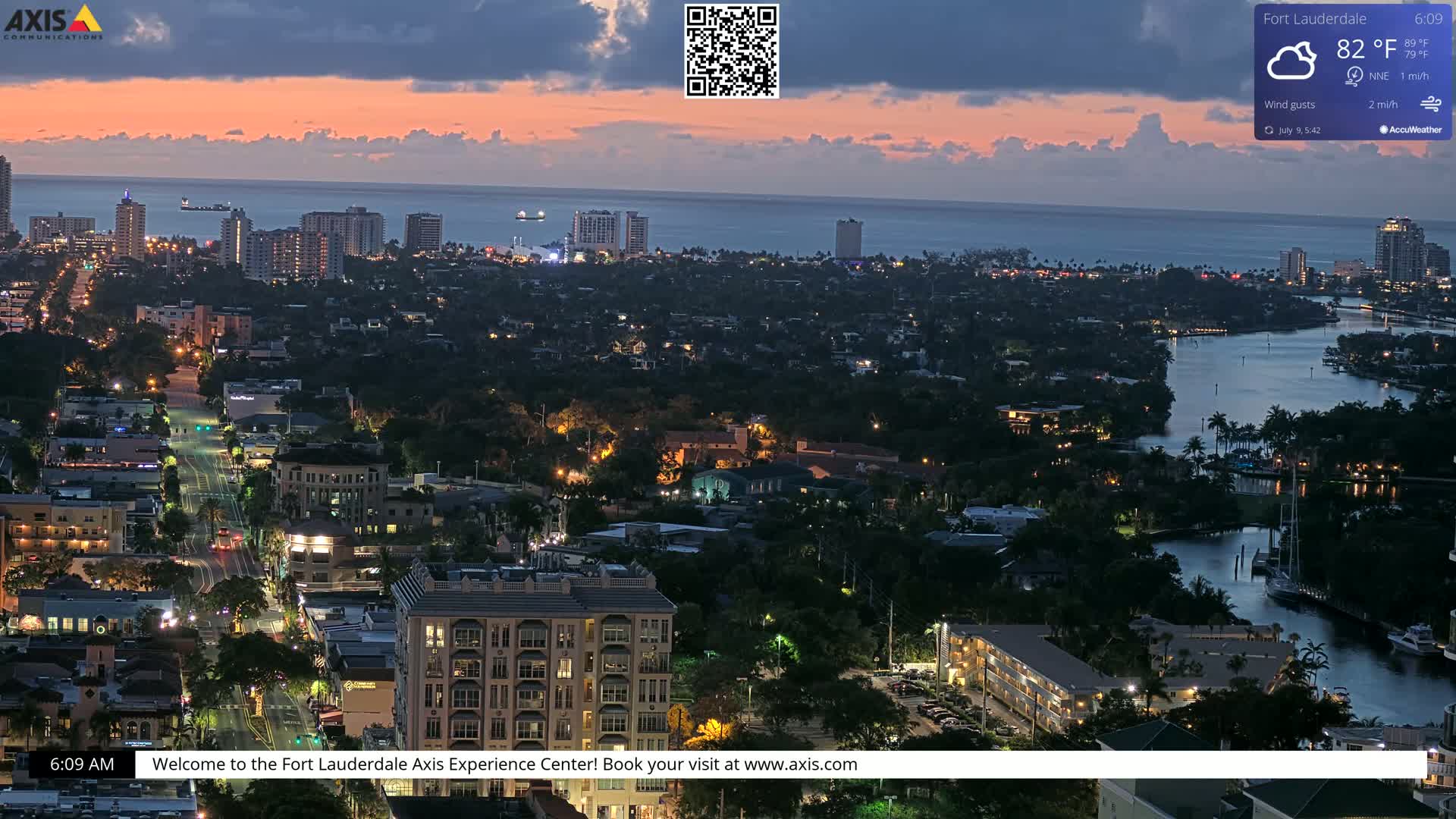Fort Lauderdale Skyline Live Cam - Fort Lauderdale, Broward, Florida, USA