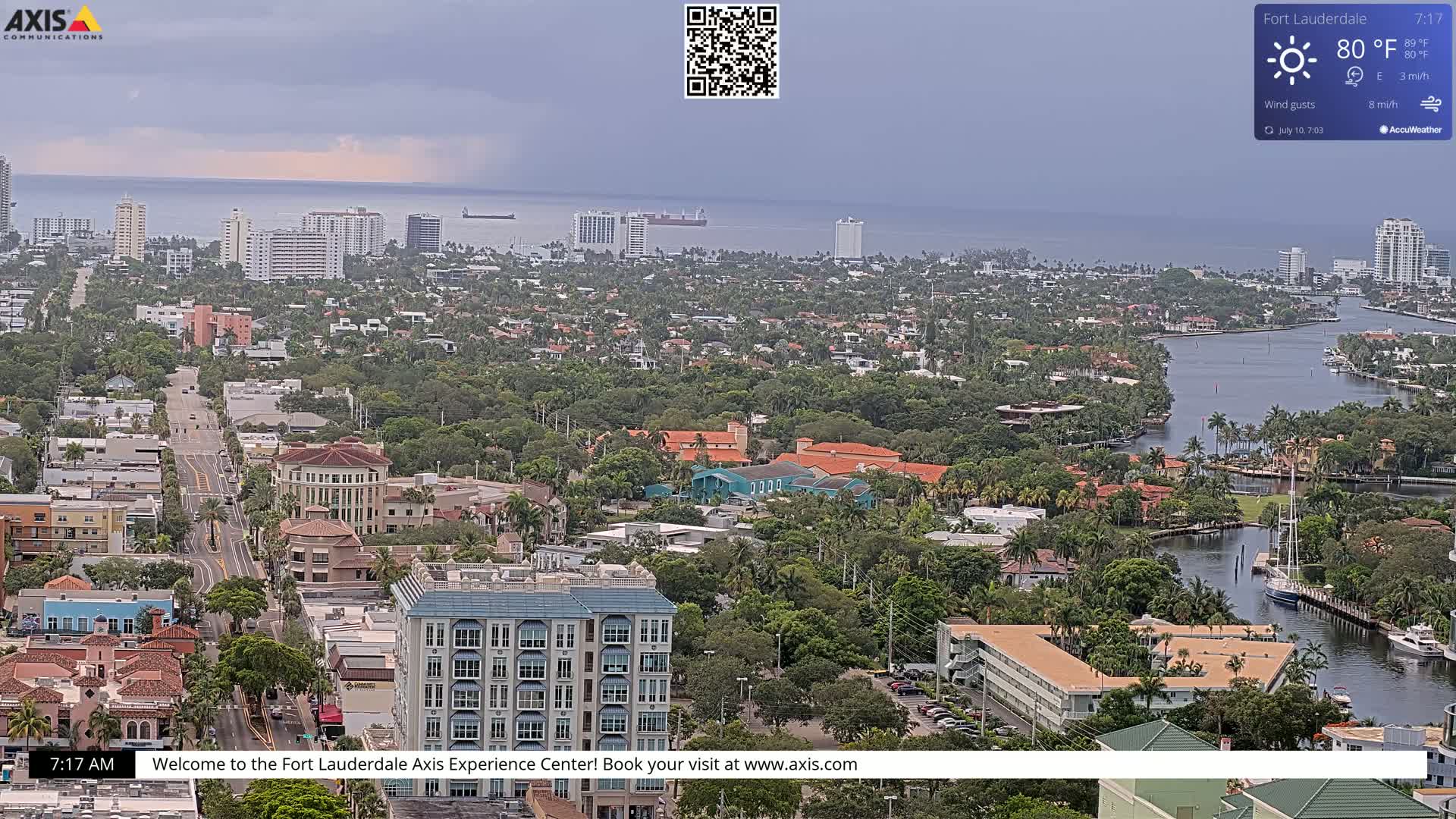 Fort Lauderdale Skyline Live Cam - Fort Lauderdale, Broward, Florida, USA