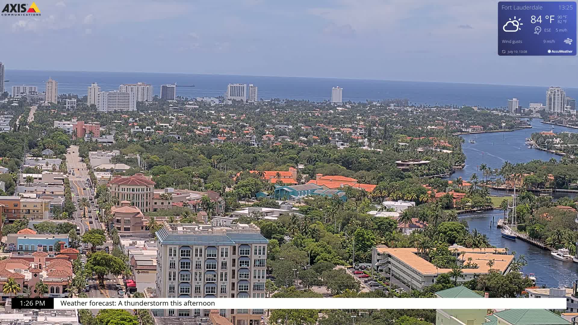 Fort Lauderdale Skyline Live Cam - Fort Lauderdale, Broward, Florida, USA