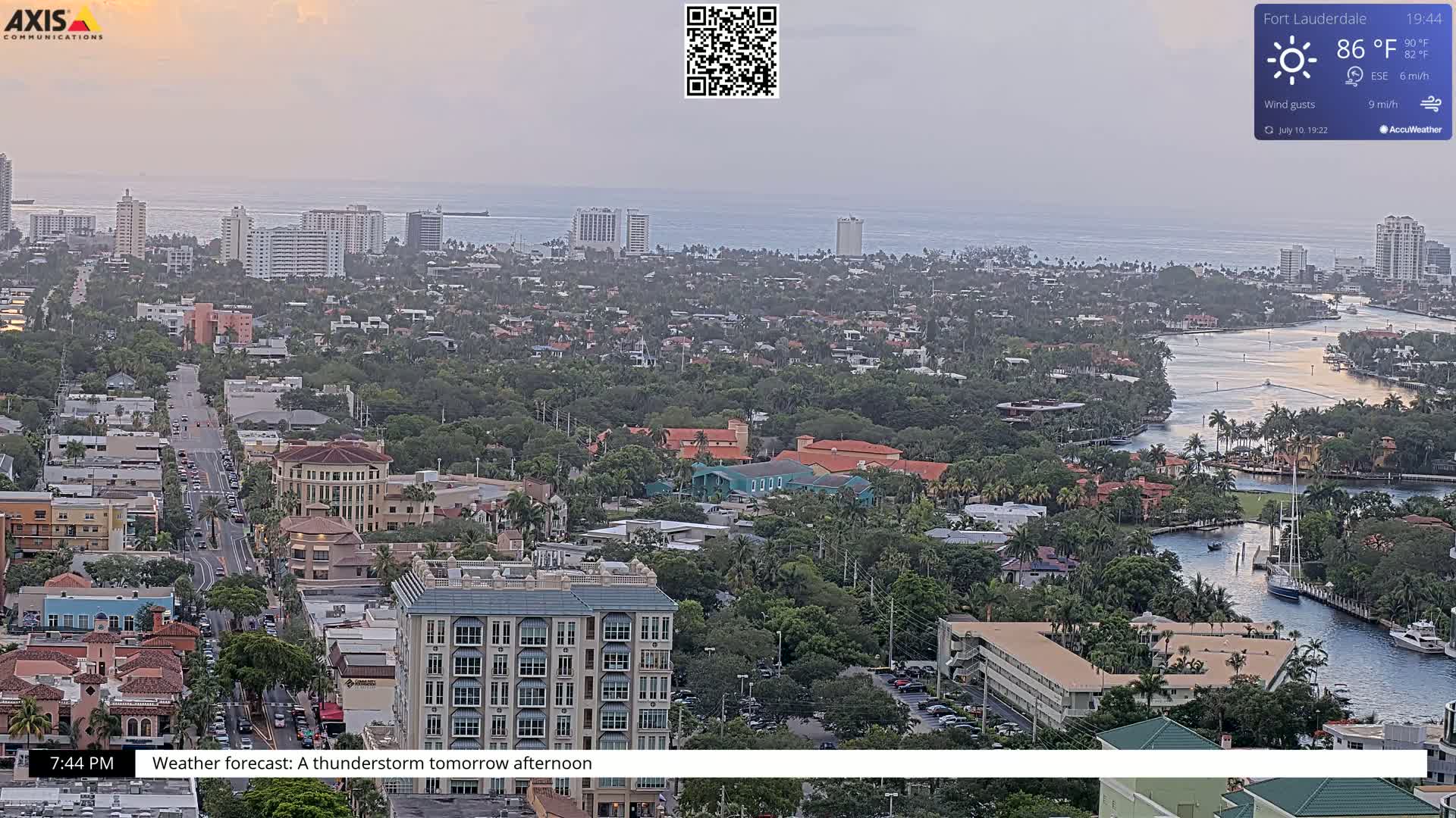 Fort Lauderdale Skyline Live Cam - Fort Lauderdale, Broward, Florida, USA