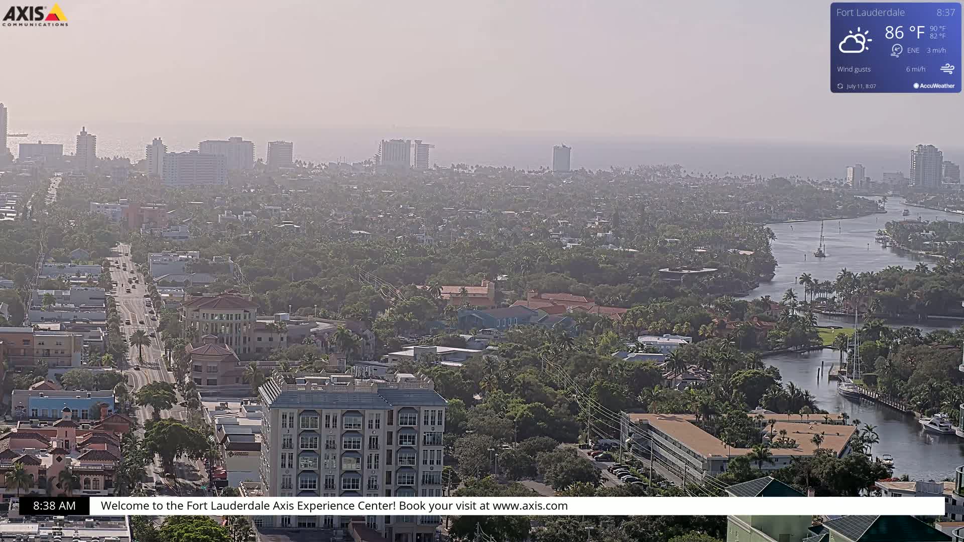 Fort Lauderdale Skyline Live Cam - Fort Lauderdale, Broward, Florida, USA