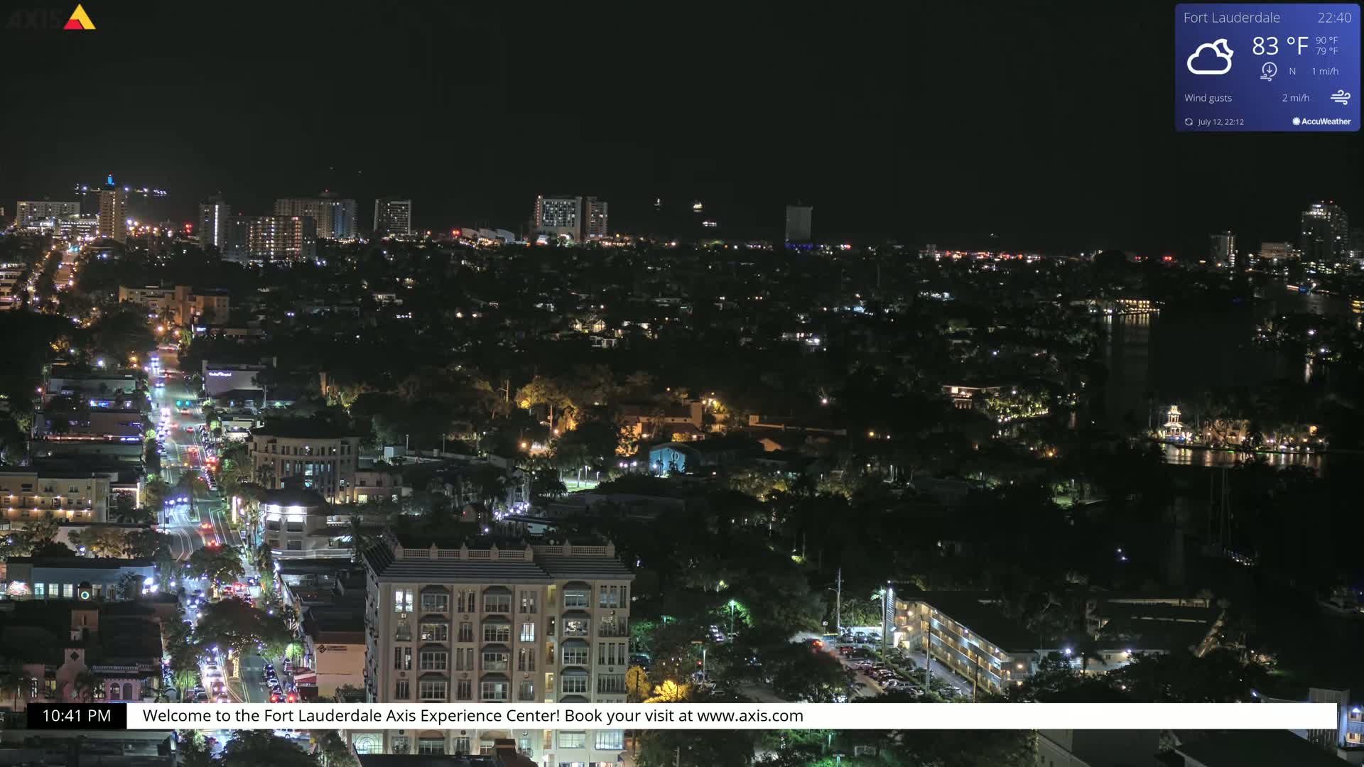 Fort Lauderdale Skyline Live Cam - Fort Lauderdale, Broward, Florida, USA