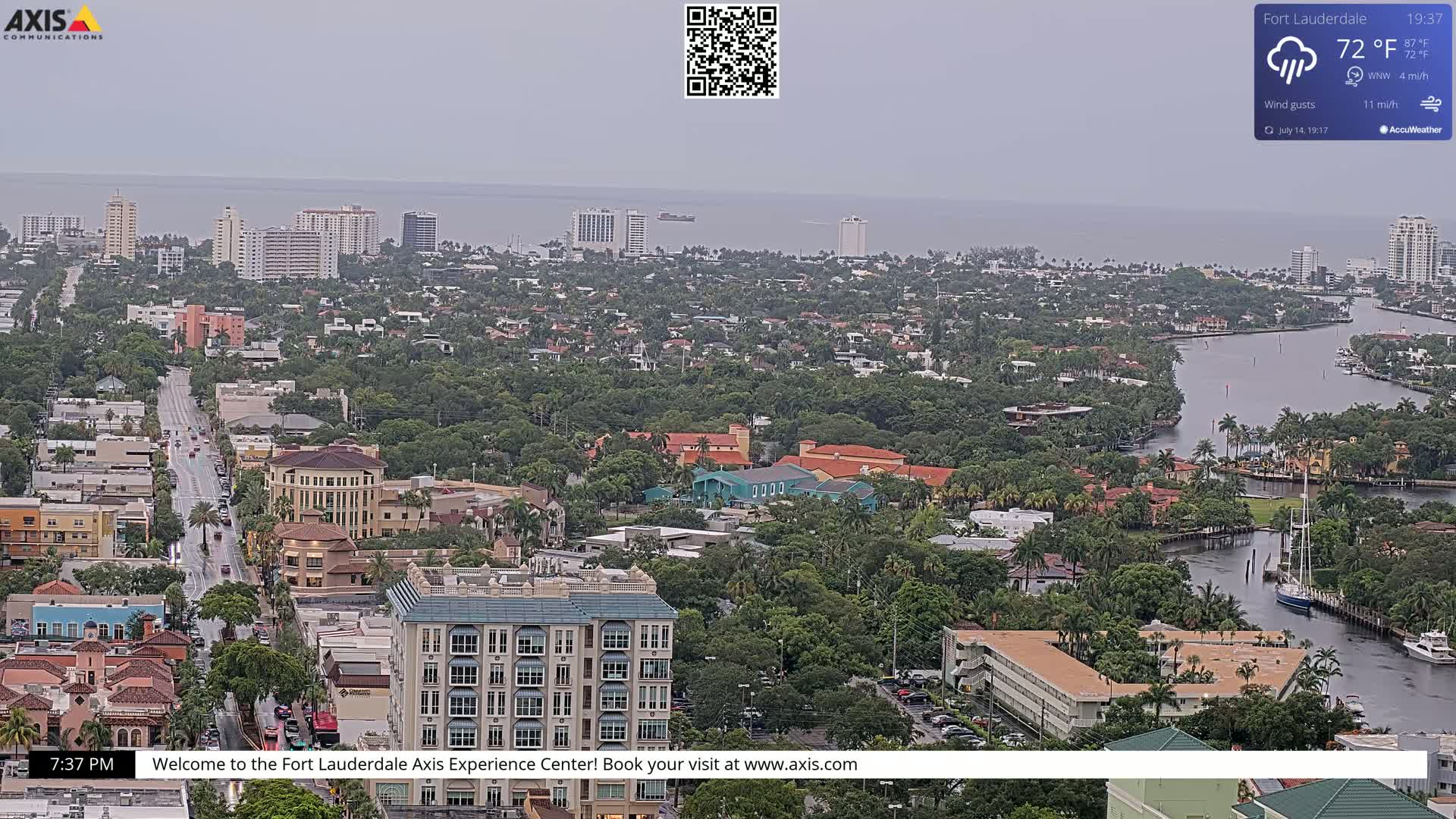 Fort Lauderdale Skyline Live Cam - Fort Lauderdale, Broward, Florida, USA