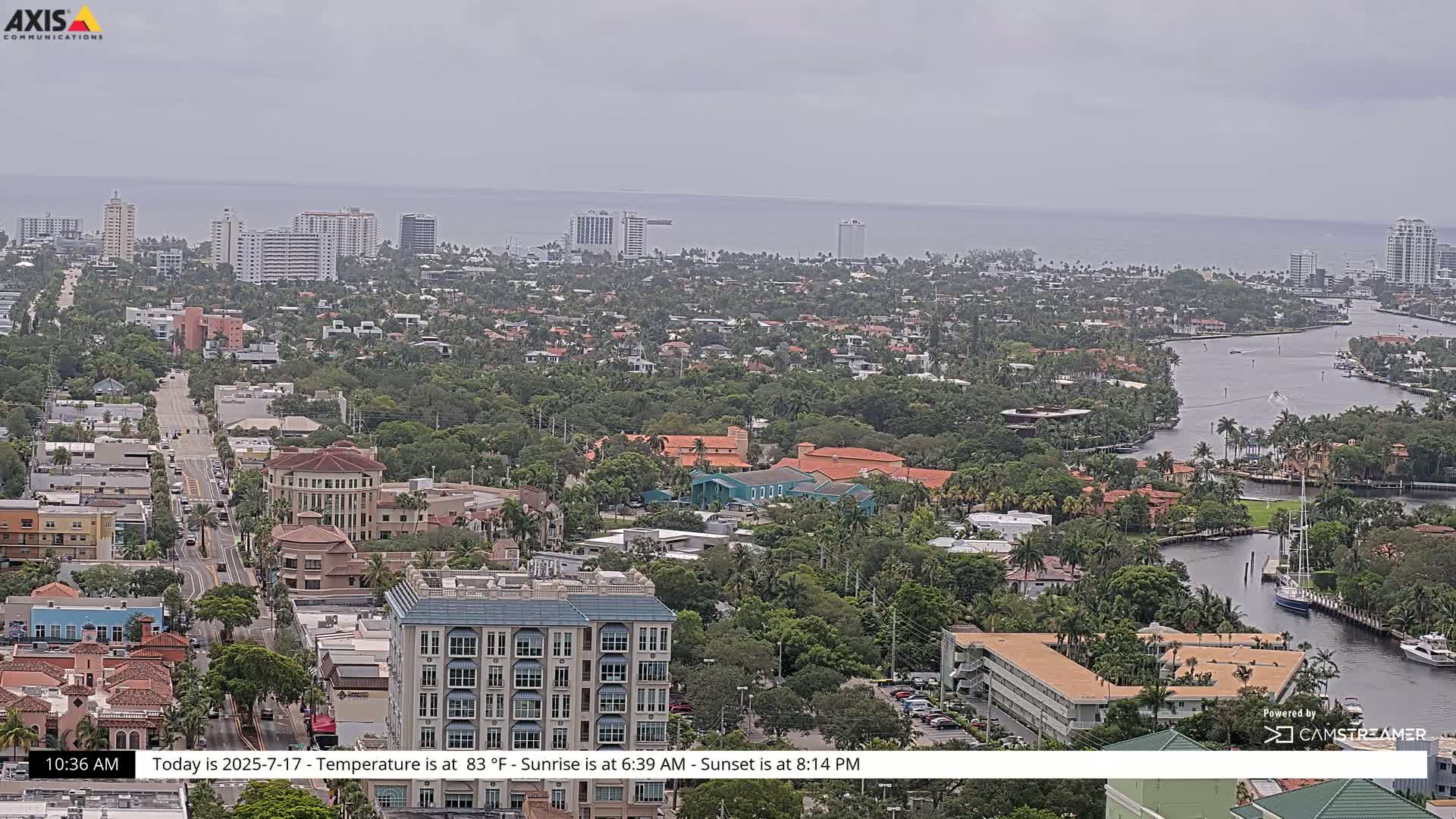 Fort Lauderdale Skyline Live Cam - Fort Lauderdale, Broward, Florida, USA