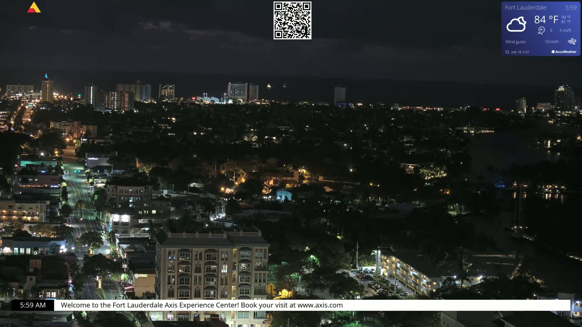 Fort Lauderdale Skyline Live Cam - Fort Lauderdale, Broward, Florida, USA