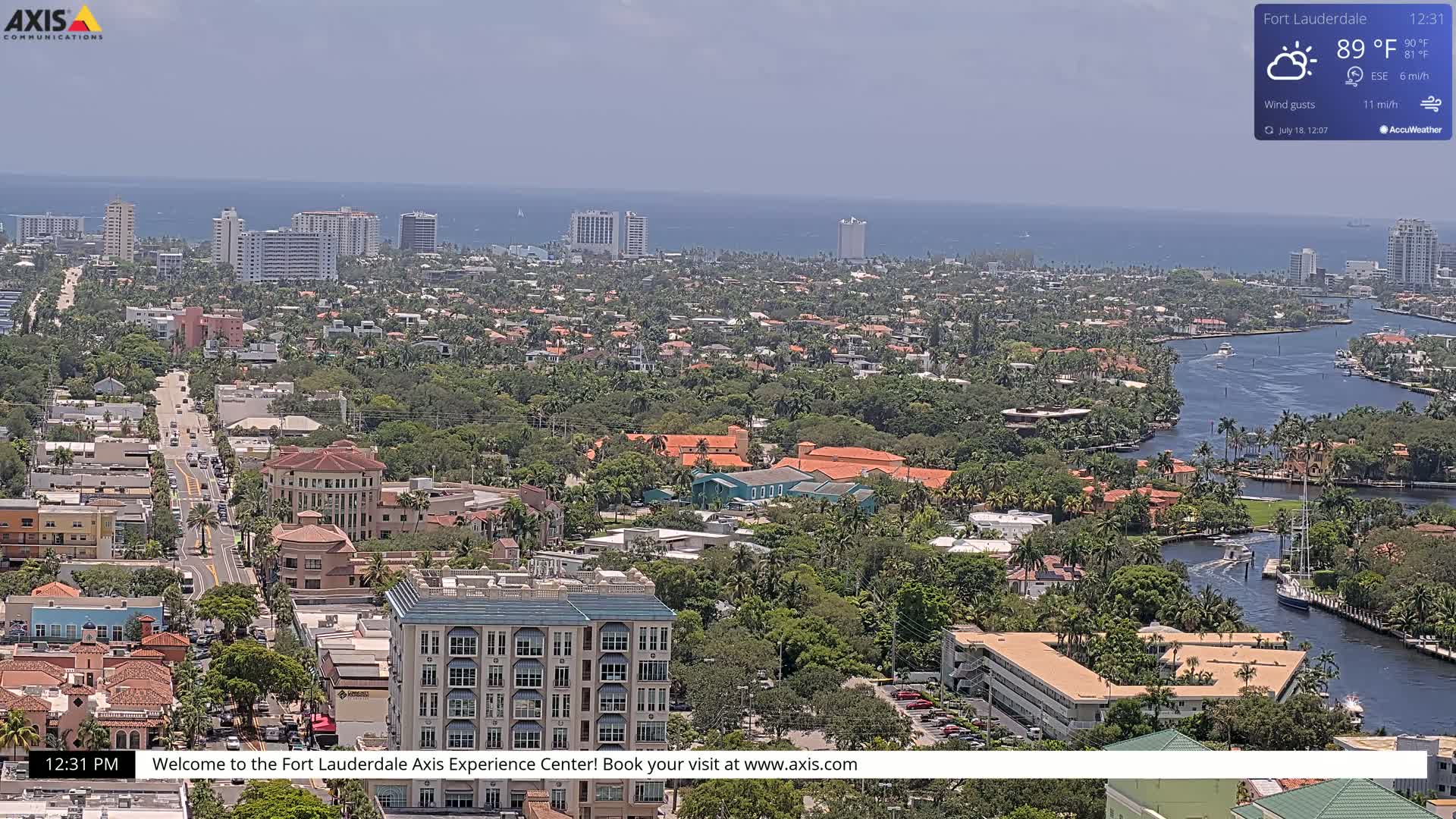 Fort Lauderdale Skyline Live Cam - Fort Lauderdale, Broward, Florida, USA