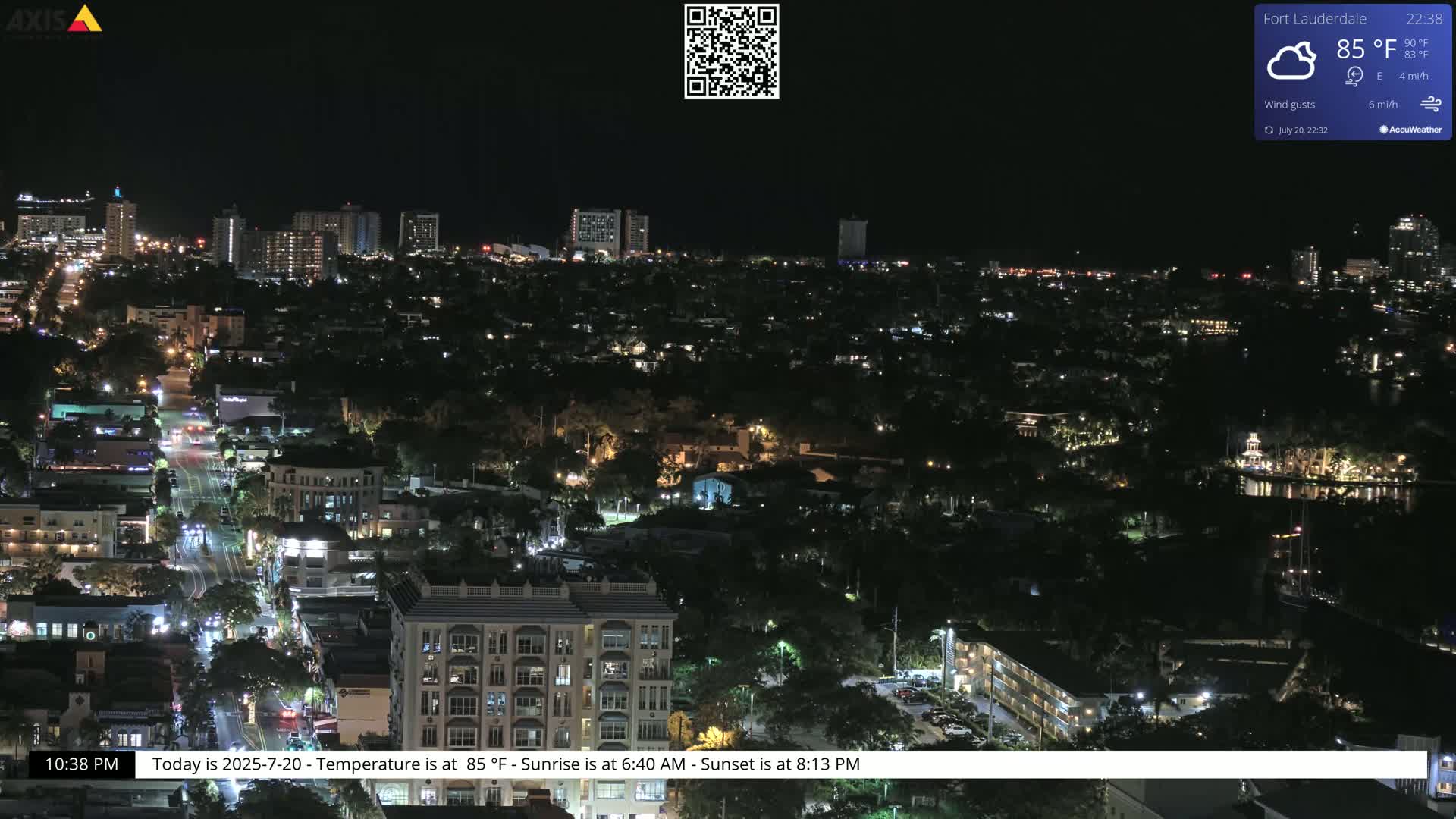 Fort Lauderdale Skyline Live Cam - Fort Lauderdale, Broward, Florida, USA