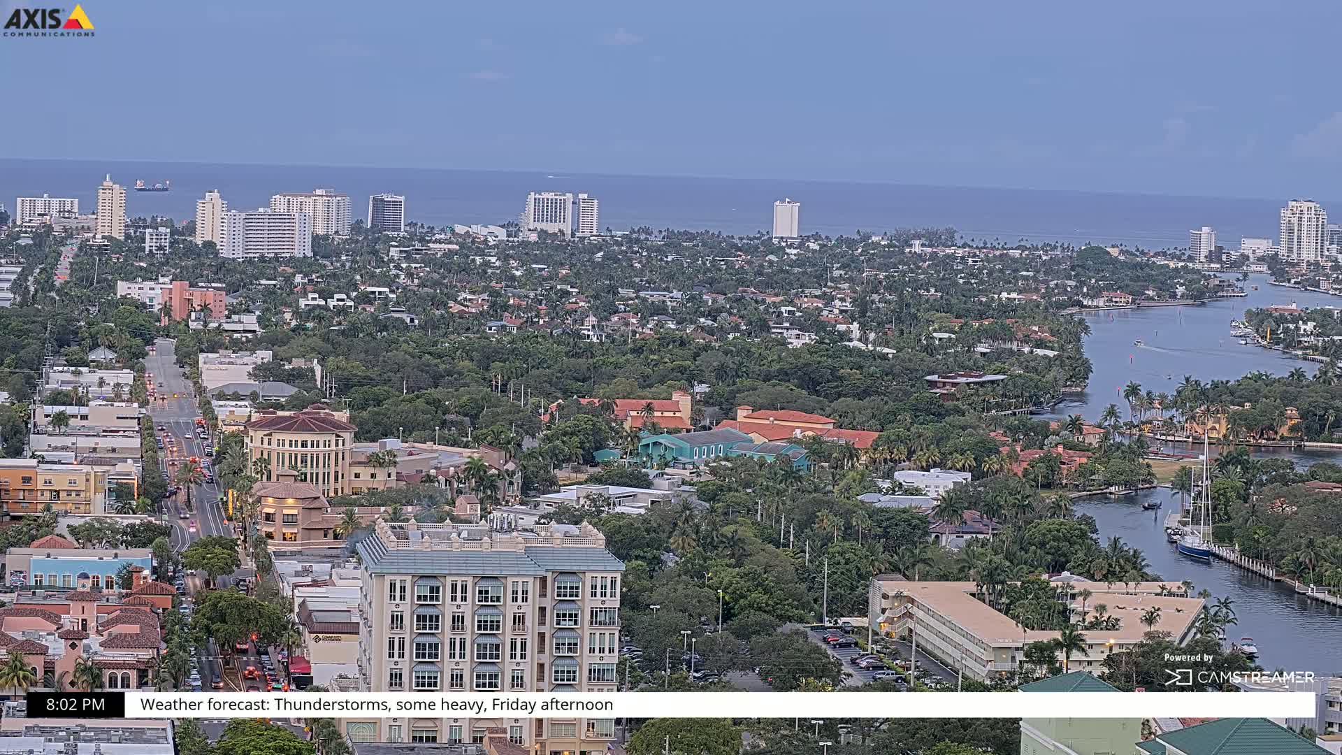 Fort Lauderdale Skyline Live Cam - Fort Lauderdale, Broward, Florida, USA