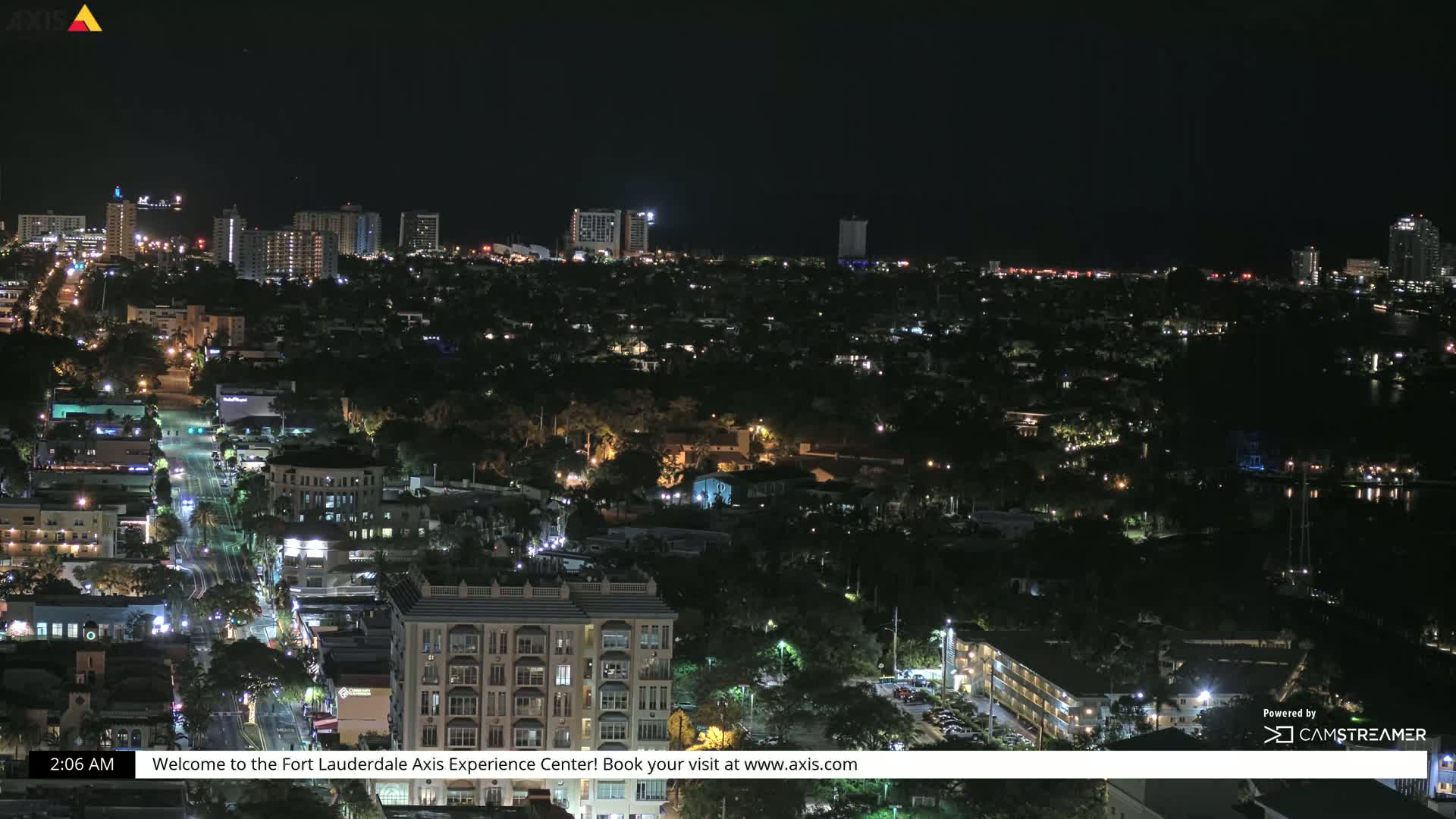 Fort Lauderdale Skyline Live Cam - Fort Lauderdale, Broward, Florida, USA