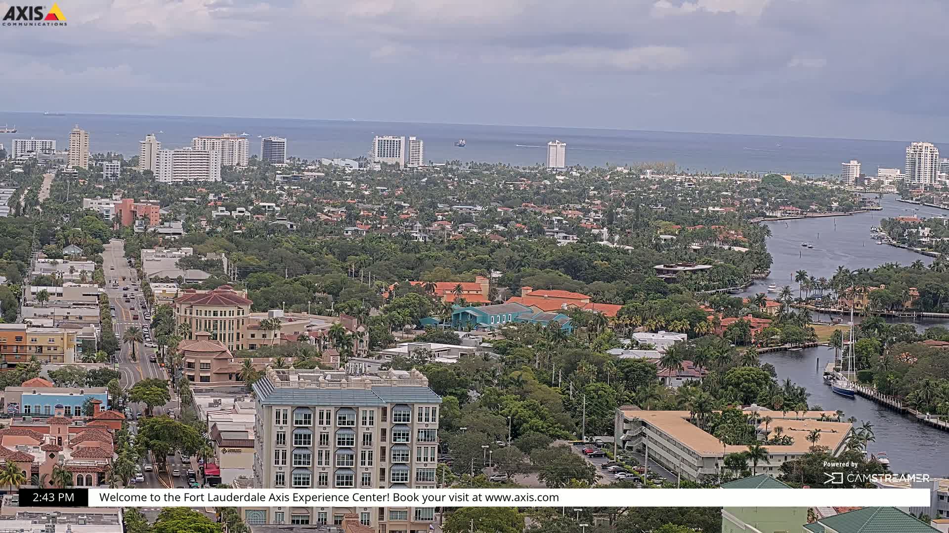 Fort Lauderdale Skyline Live Cam - Fort Lauderdale, Broward, Florida, USA