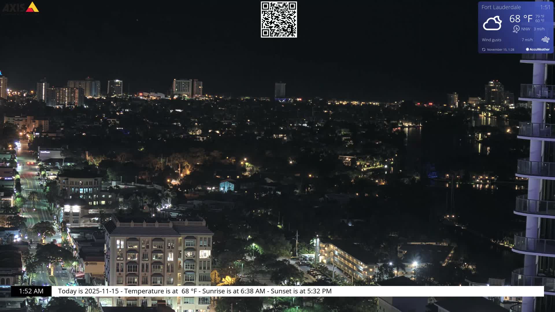 Fort Lauderdale Skyline Live Cam - Fort Lauderdale, Broward, Florida, USA