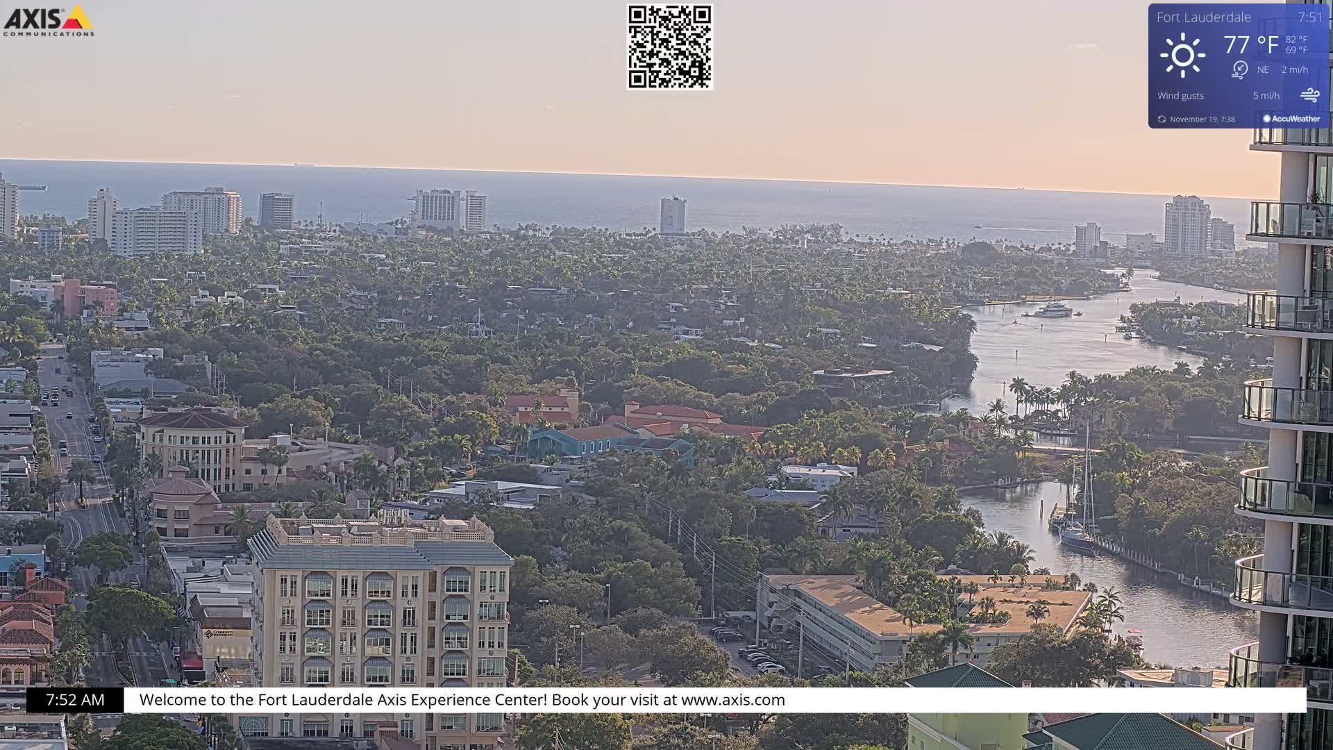 Fort Lauderdale Skyline Live Cam - Fort Lauderdale, Broward, Florida, USA