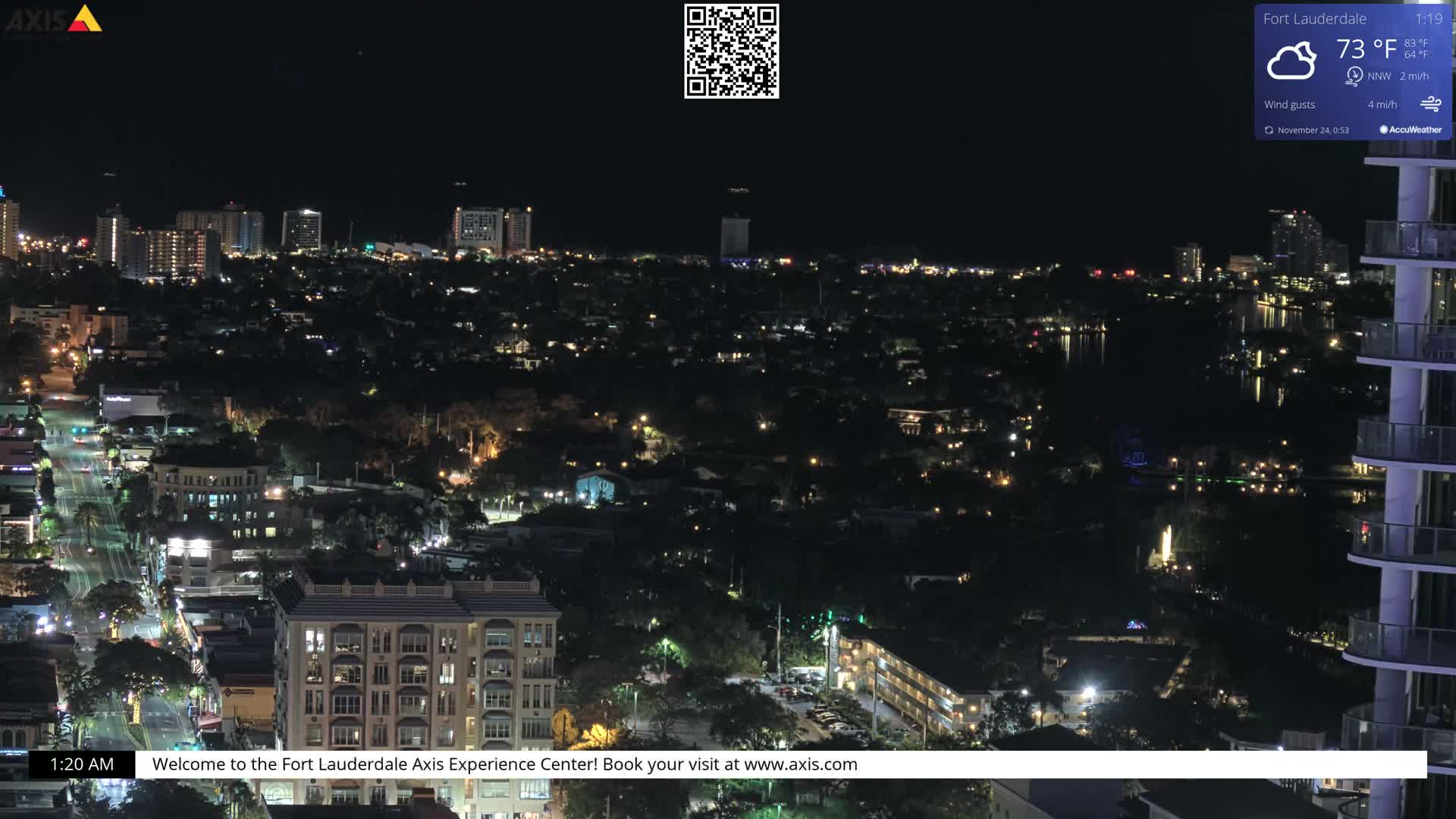 Fort Lauderdale Skyline Live Cam - Fort Lauderdale, Broward, Florida, USA