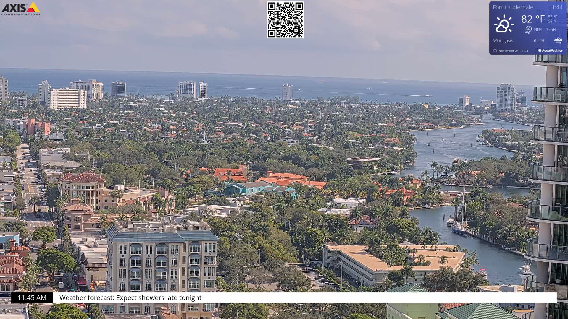 Fort Lauderdale Skyline Live Cam - Fort Lauderdale, Broward, Florida, USA