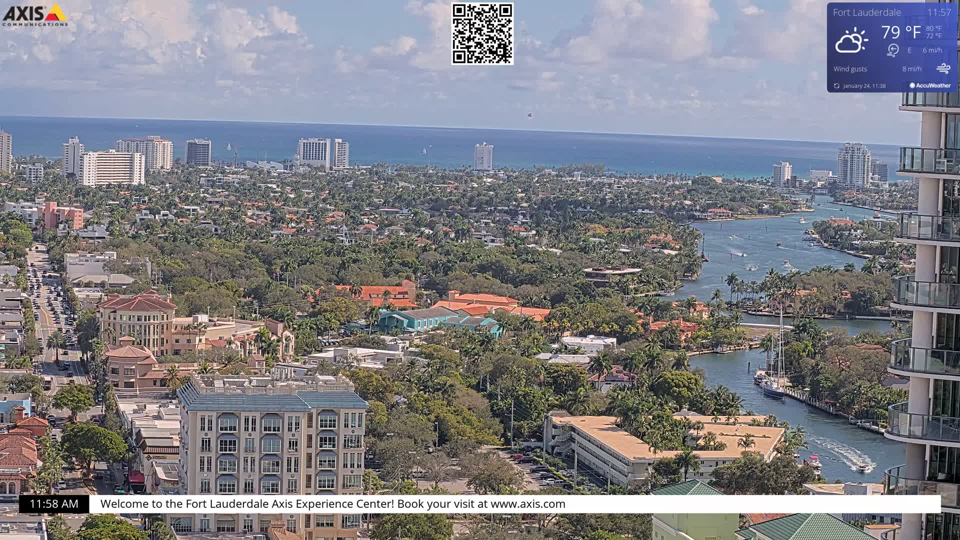 Fort Lauderdale Skyline Live Cam - Fort Lauderdale, Broward, Florida, USA