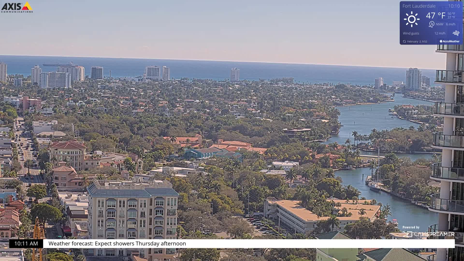 Fort Lauderdale Skyline Live Cam - Fort Lauderdale, Broward, Florida, USA