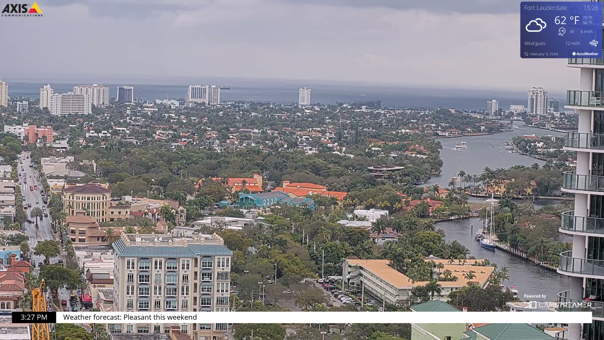 Fort Lauderdale Skyline Live Cam - Fort Lauderdale, Broward, Florida, USA