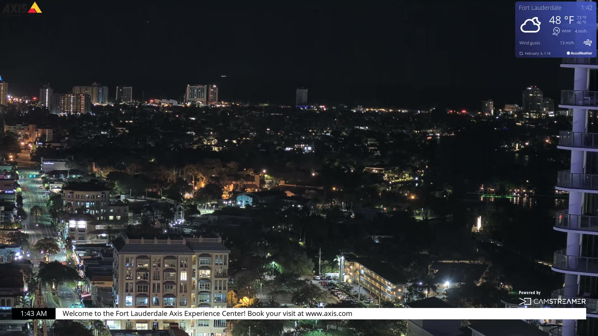 Fort Lauderdale Skyline Live Cam - Fort Lauderdale, Broward, Florida, USA