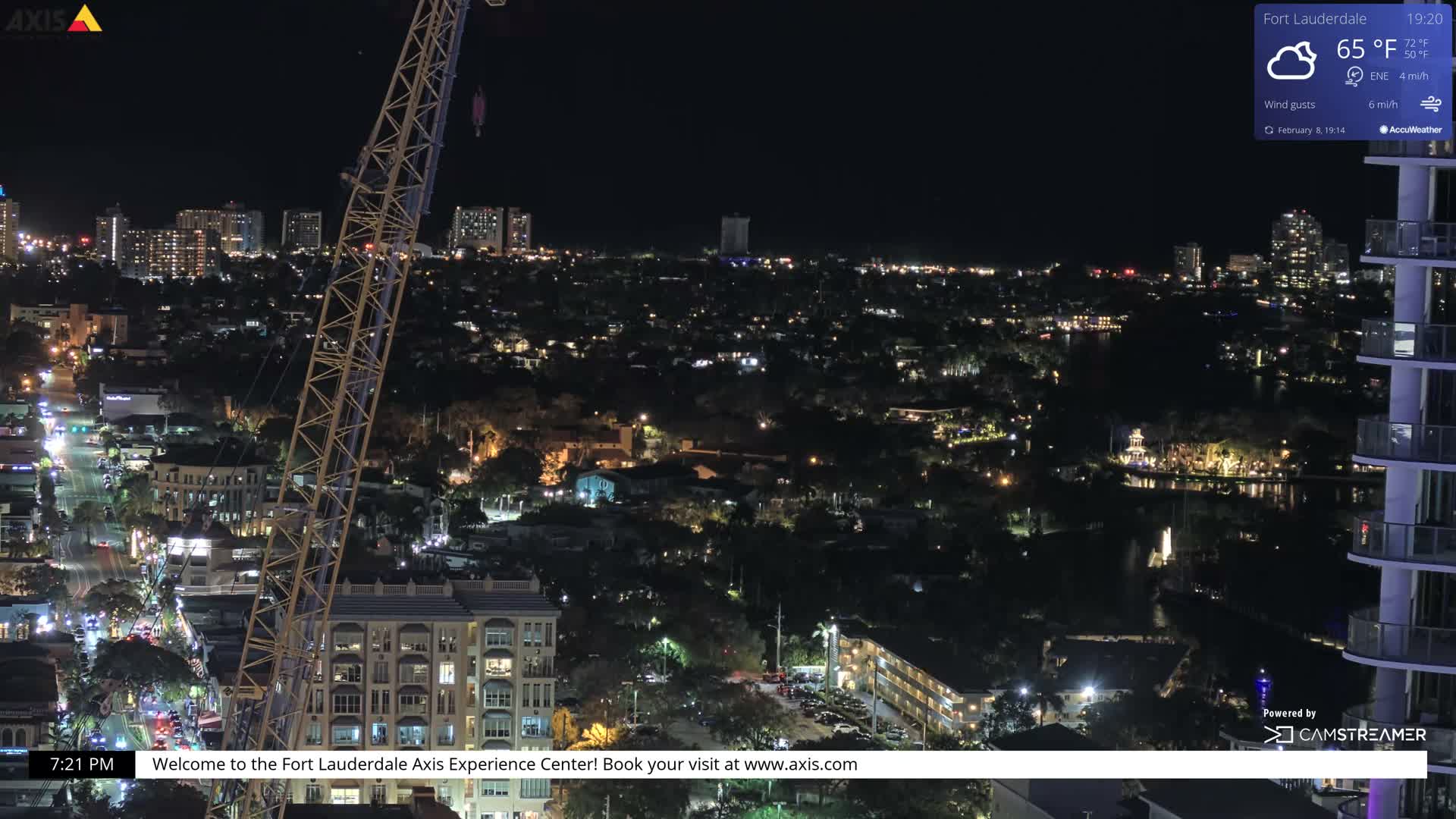 Fort Lauderdale Skyline Live Cam - Fort Lauderdale, Broward, Florida, USA
