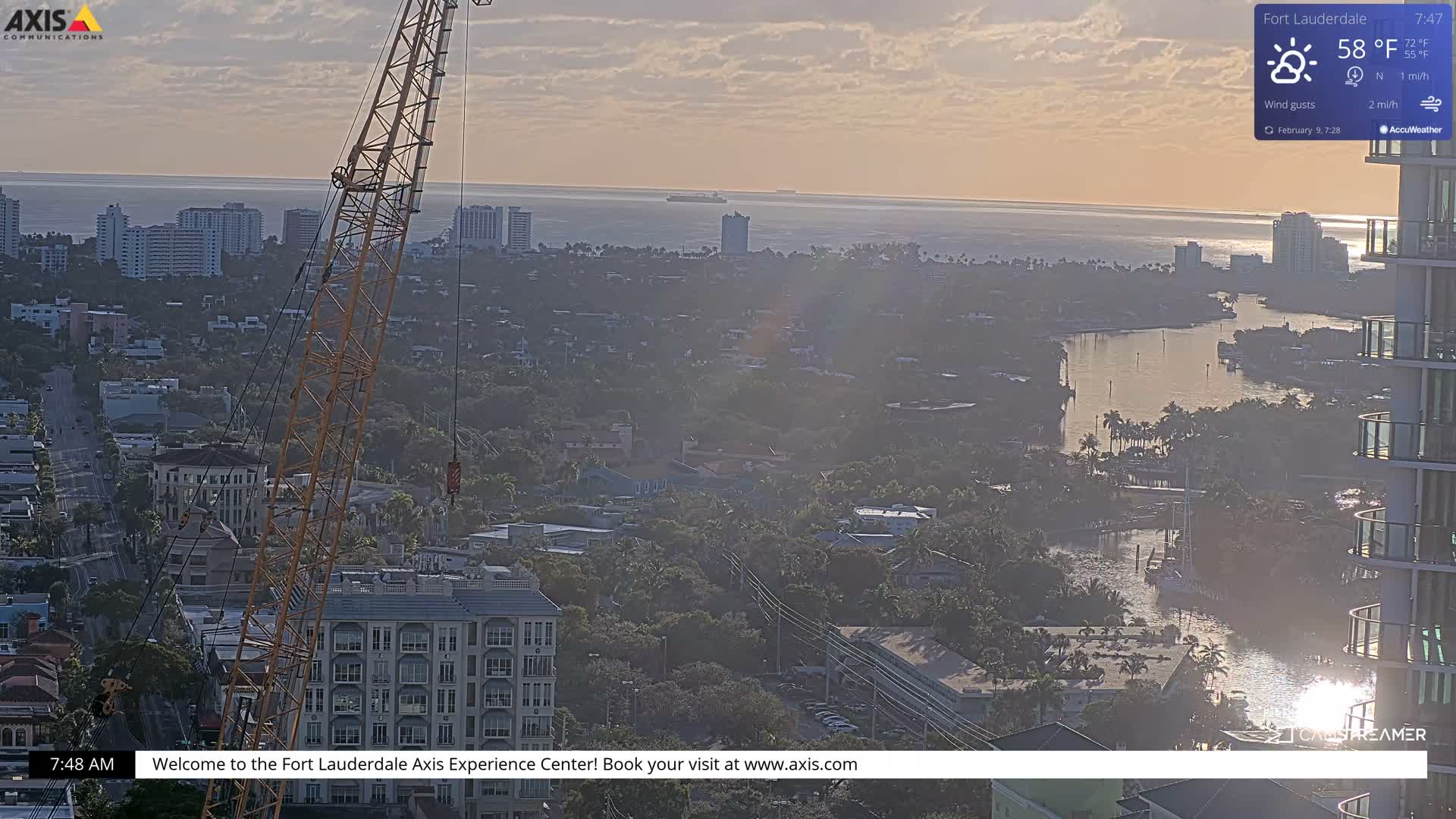 Fort Lauderdale Skyline Live Cam - Fort Lauderdale, Broward, Florida, USA