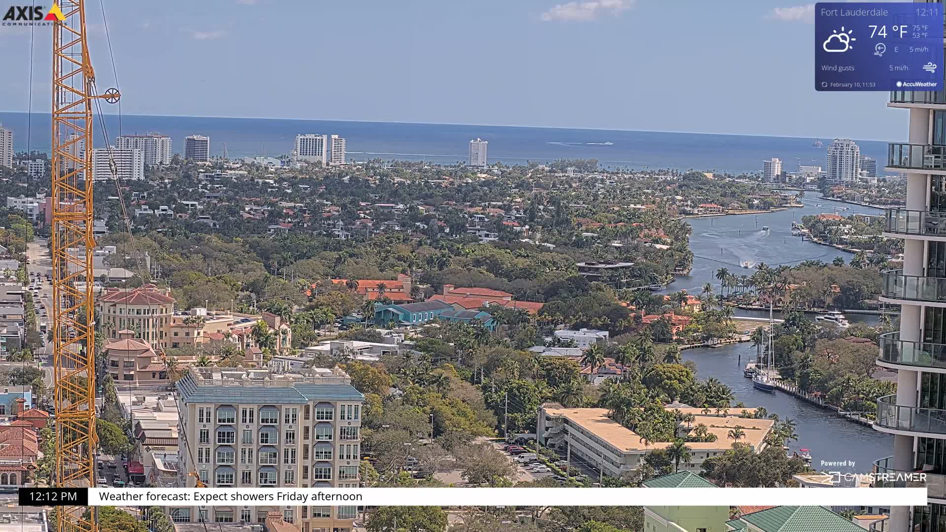 Fort Lauderdale Skyline Live Cam - Fort Lauderdale, Broward, Florida, USA
