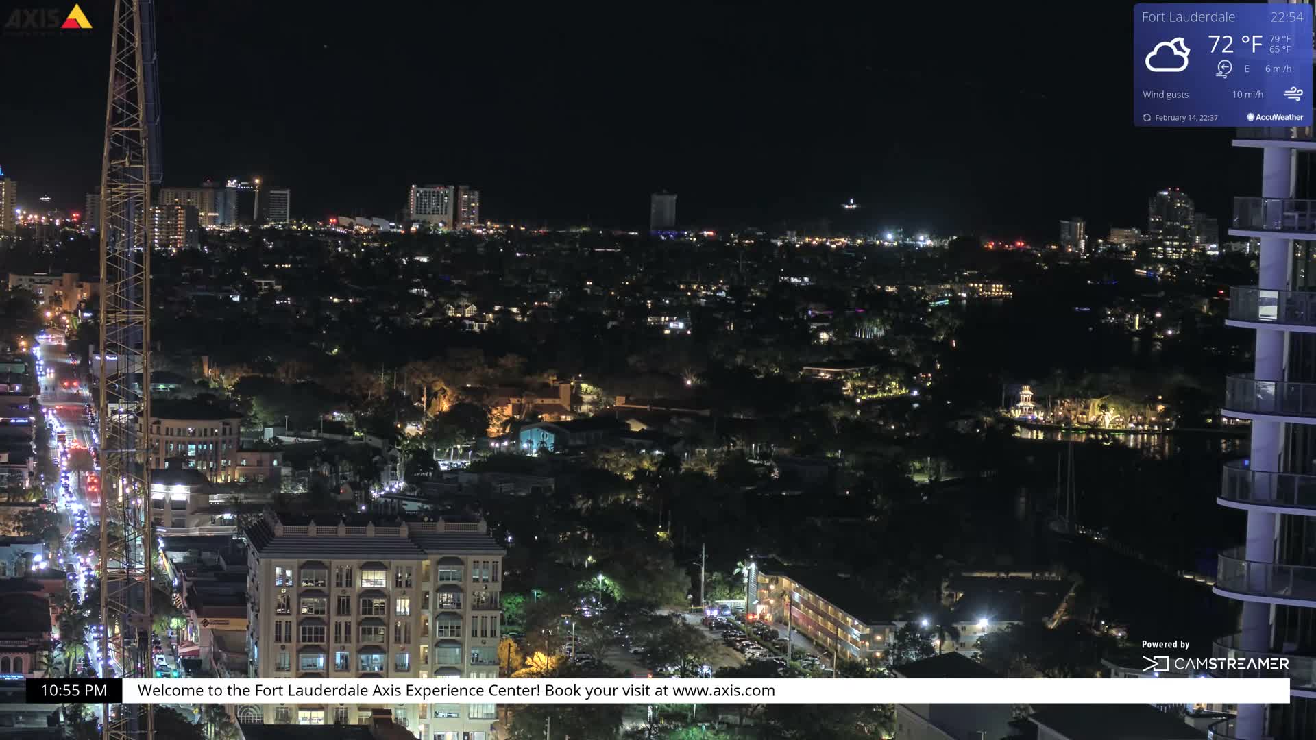 Fort Lauderdale Skyline Live Cam - Fort Lauderdale, Broward, Florida, USA