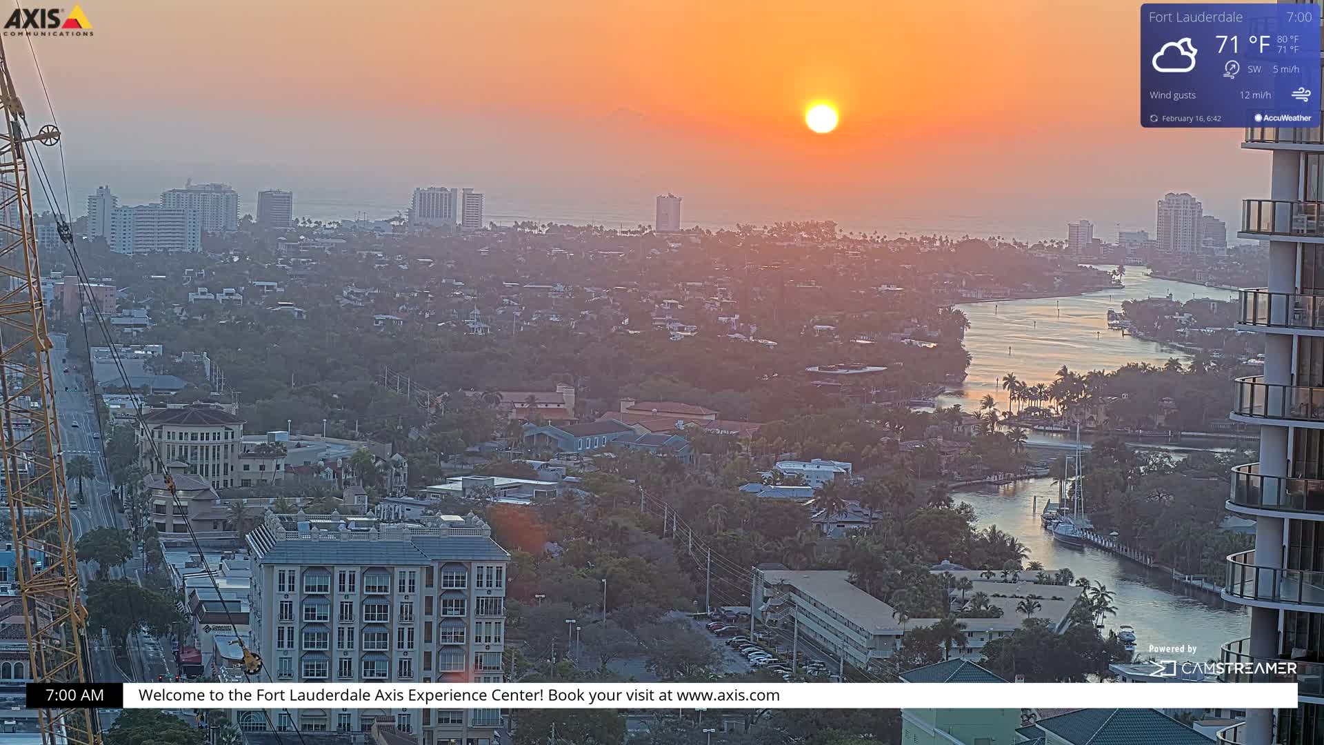 Fort Lauderdale Skyline Live Cam - Fort Lauderdale, Broward, Florida, USA