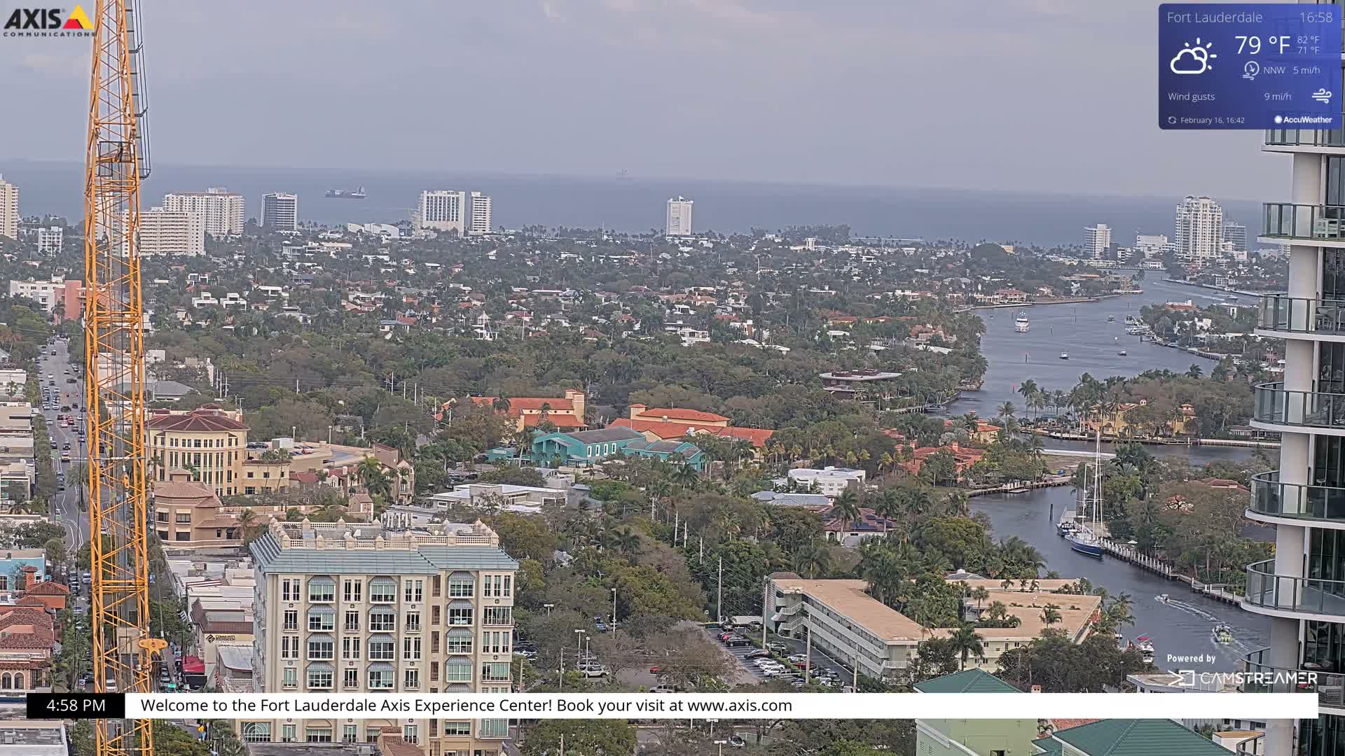 Fort Lauderdale Skyline Live Cam - Fort Lauderdale, Broward, Florida, USA