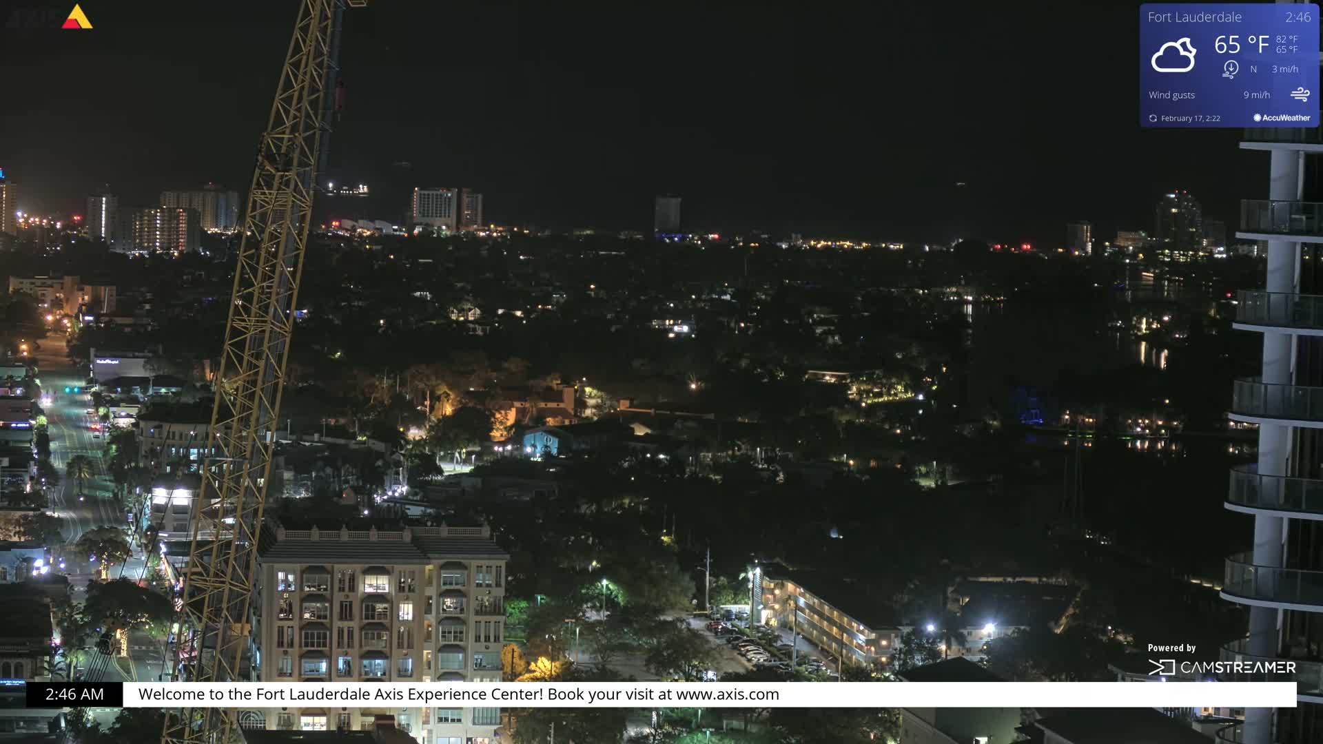 Fort Lauderdale Skyline Live Cam - Fort Lauderdale, Broward, Florida, USA
