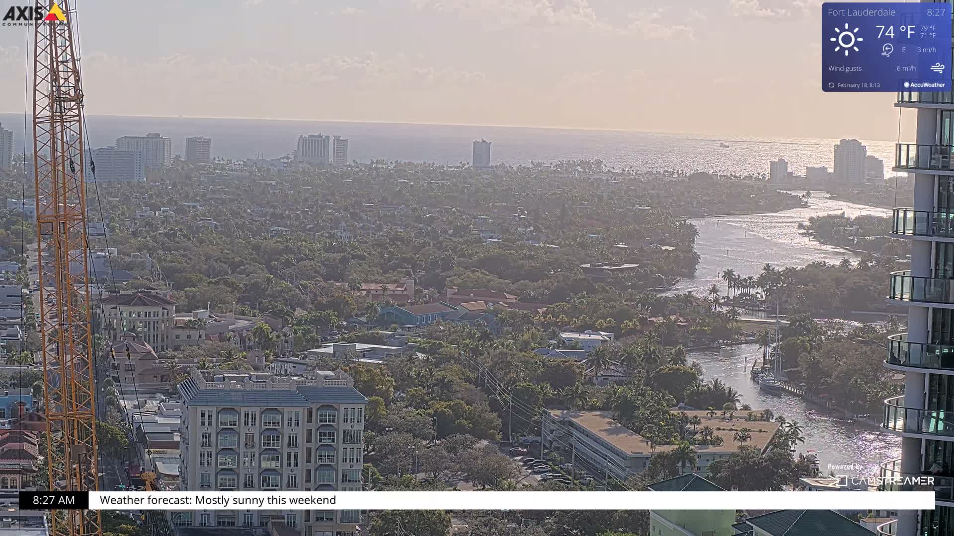 Fort Lauderdale Skyline Live Cam - Fort Lauderdale, Broward, Florida, USA