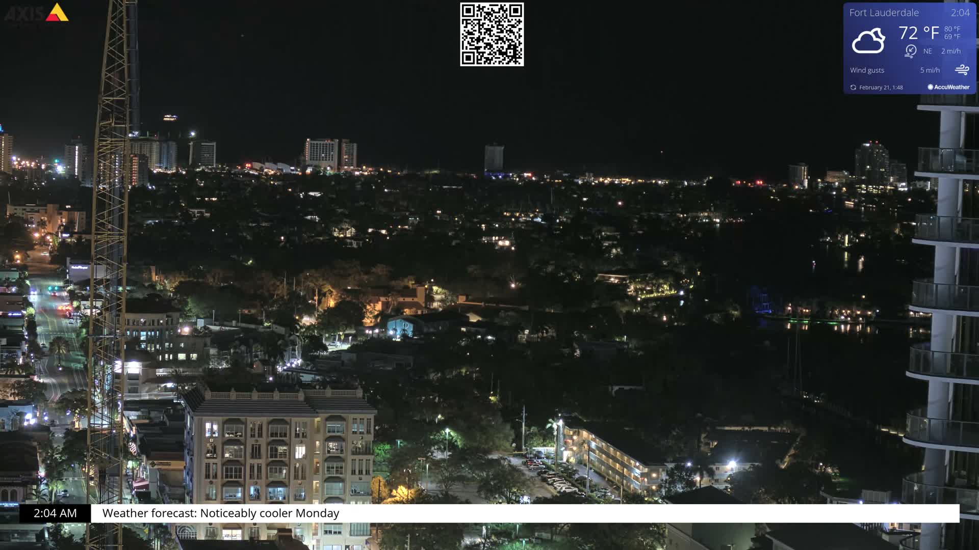 Fort Lauderdale Skyline Live Cam - Fort Lauderdale, Broward, Florida, USA