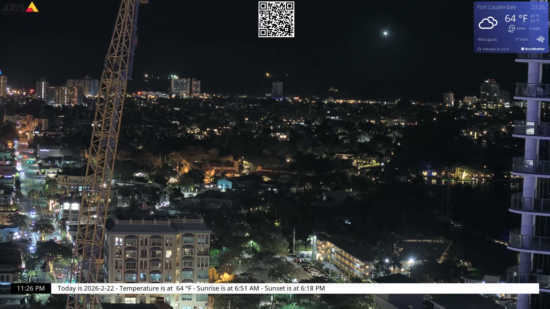 Fort Lauderdale Skyline Live Cam - Fort Lauderdale, Broward, Florida, USA