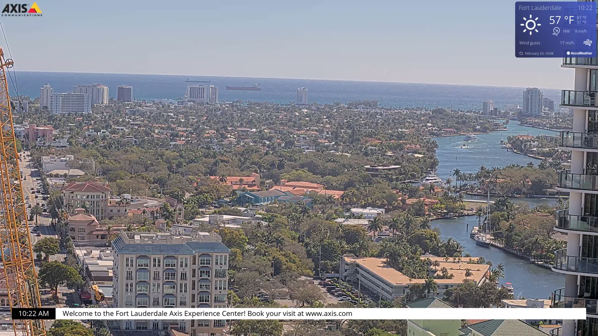 Fort Lauderdale Skyline Live Cam - Fort Lauderdale, Broward, Florida, USA