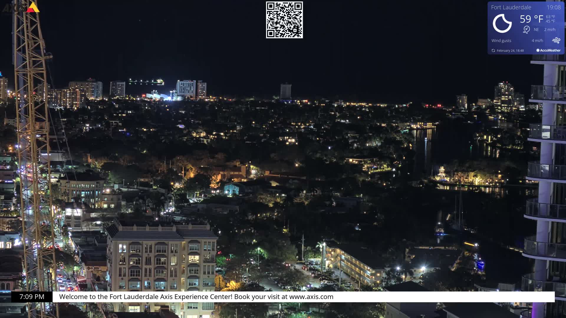 Fort Lauderdale Skyline Live Cam - Fort Lauderdale, Broward, Florida, USA