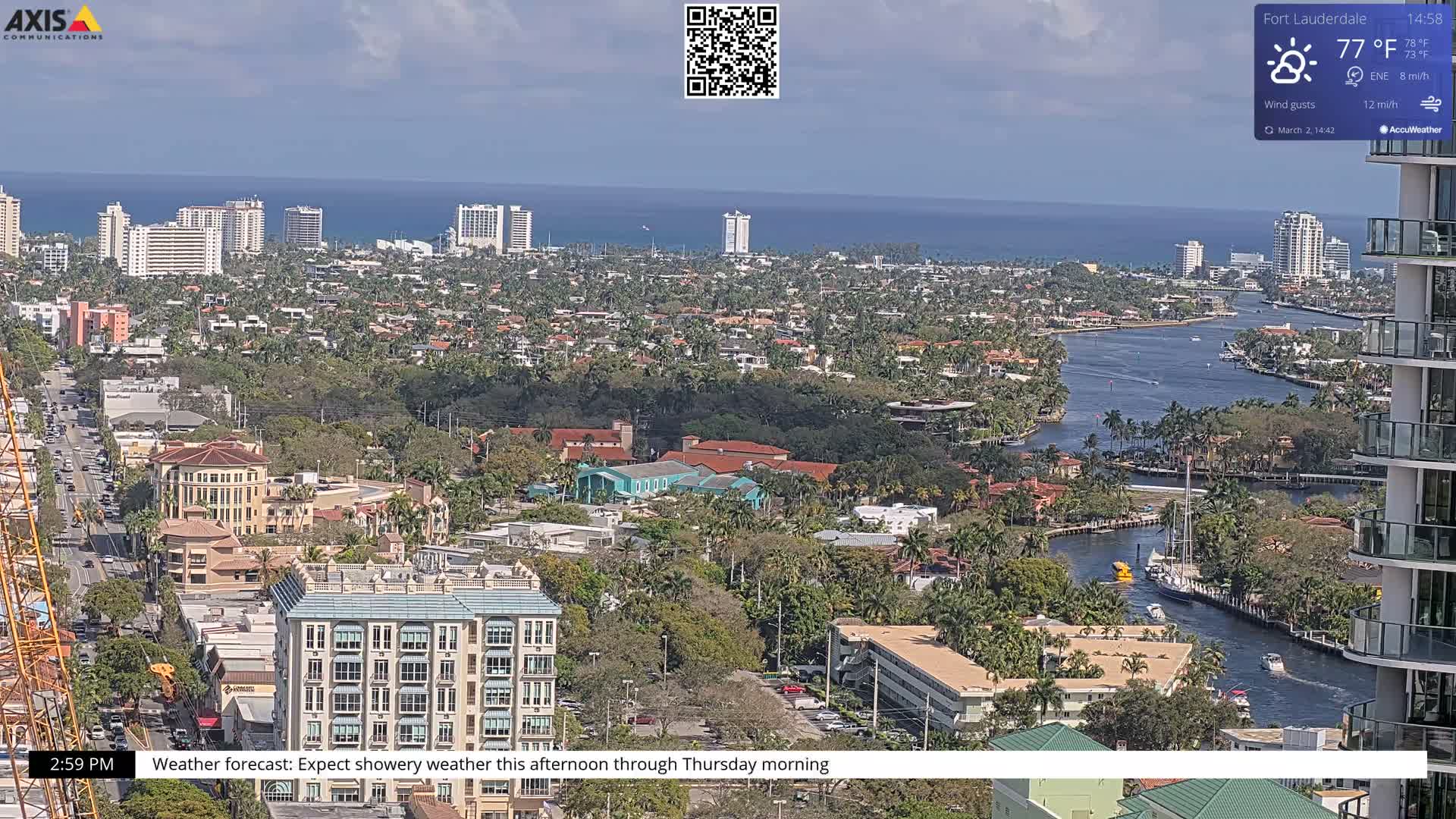 Fort Lauderdale Skyline Live Cam - Fort Lauderdale, Broward, Florida, USA