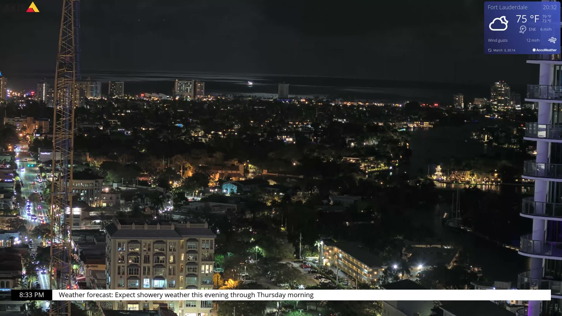 Fort Lauderdale Skyline Live Cam - Fort Lauderdale, Broward, Florida, USA
