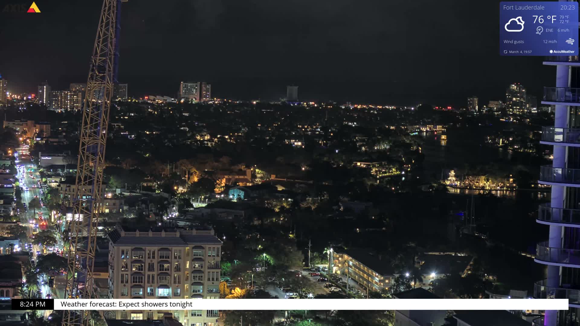 Fort Lauderdale Skyline Live Cam - Fort Lauderdale, Broward, Florida, USA