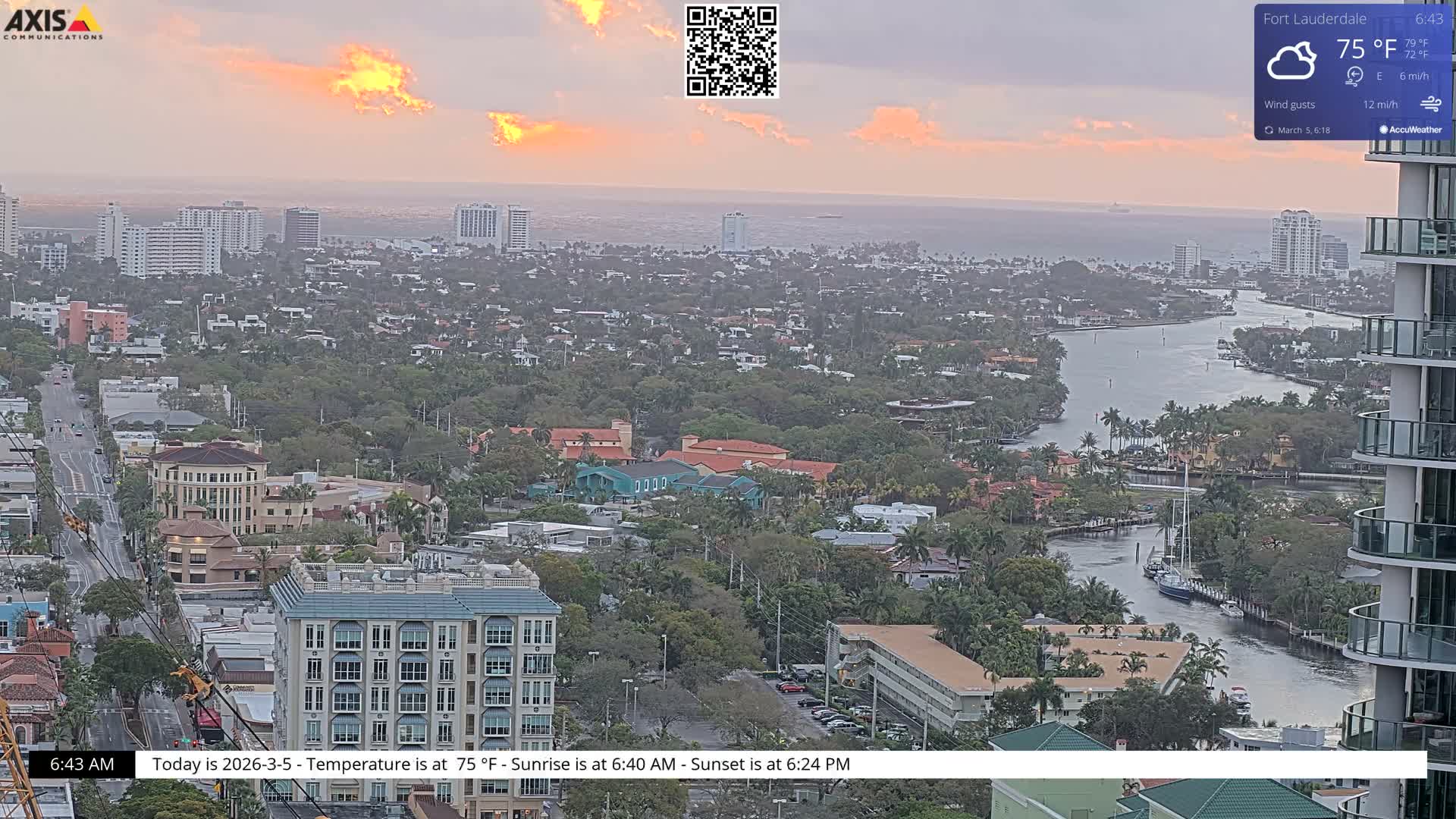Fort Lauderdale Skyline Live Cam - Fort Lauderdale, Broward, Florida, USA