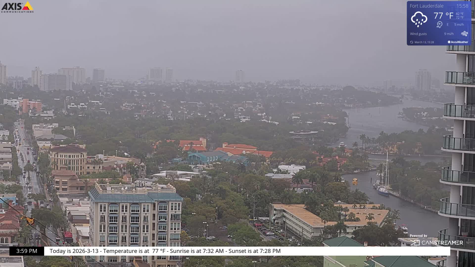 Fort Lauderdale Skyline Live Cam - Fort Lauderdale, Broward, Florida, USA