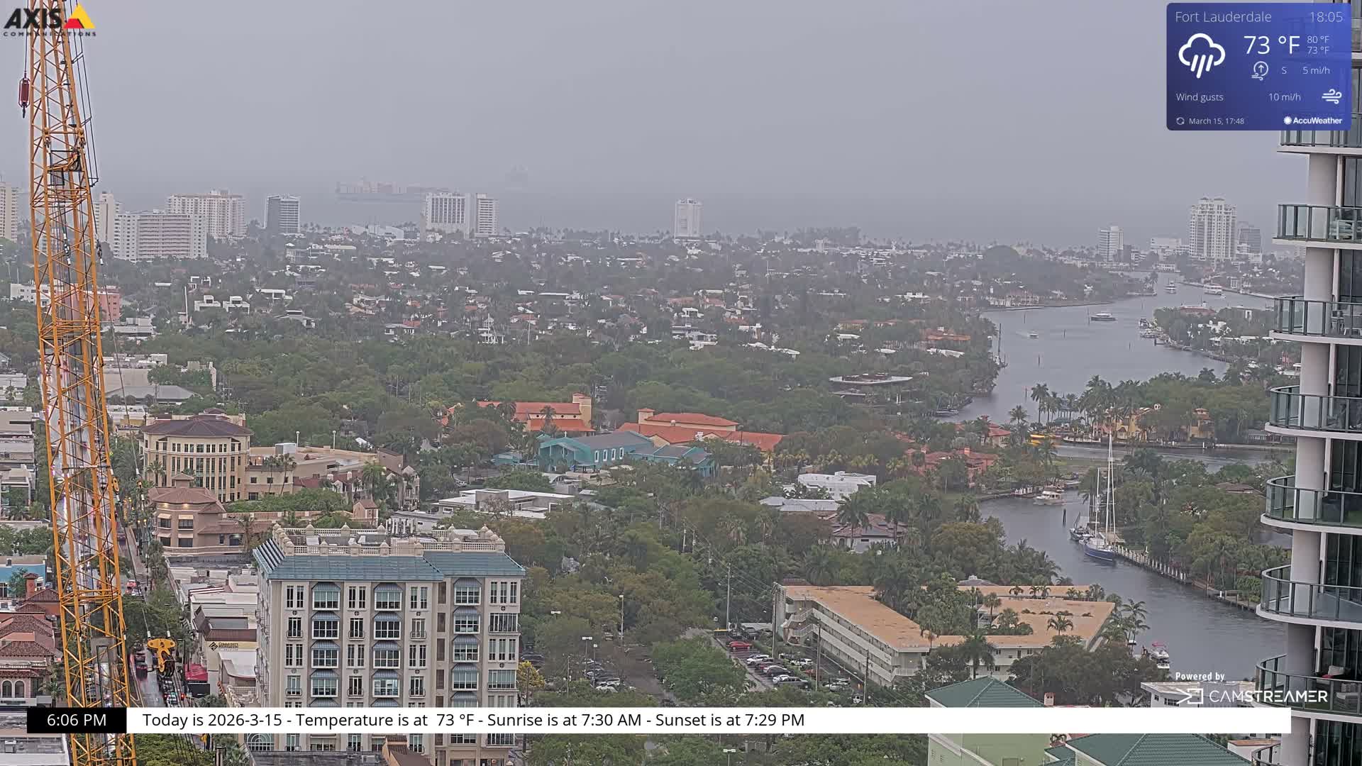 Fort Lauderdale Skyline Live Cam - Fort Lauderdale, Broward, Florida, USA