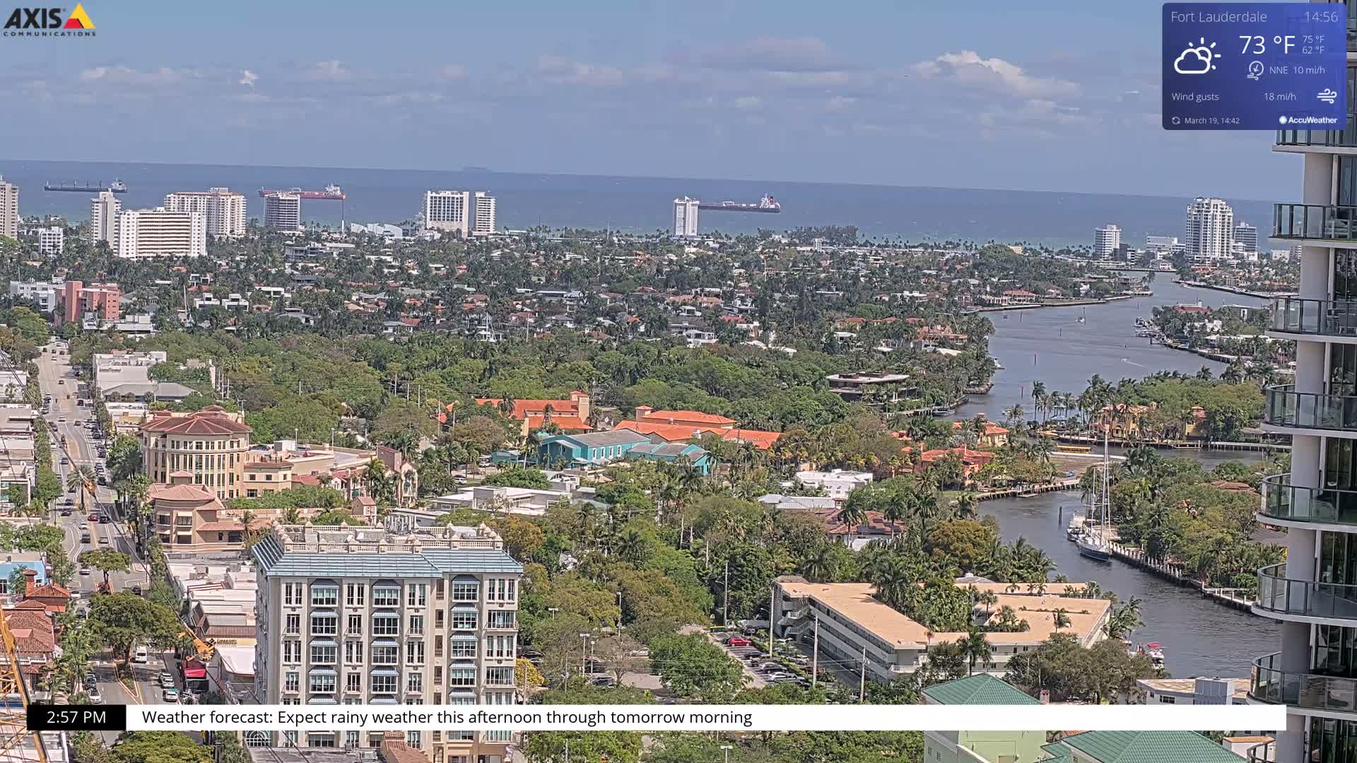 Fort Lauderdale Skyline Live Cam - Fort Lauderdale, Broward, Florida, USA