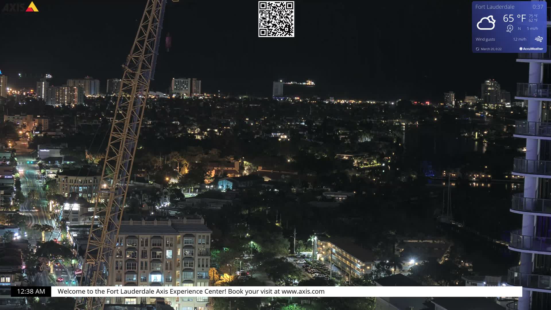 Fort Lauderdale Skyline Live Cam - Fort Lauderdale, Broward, Florida, USA