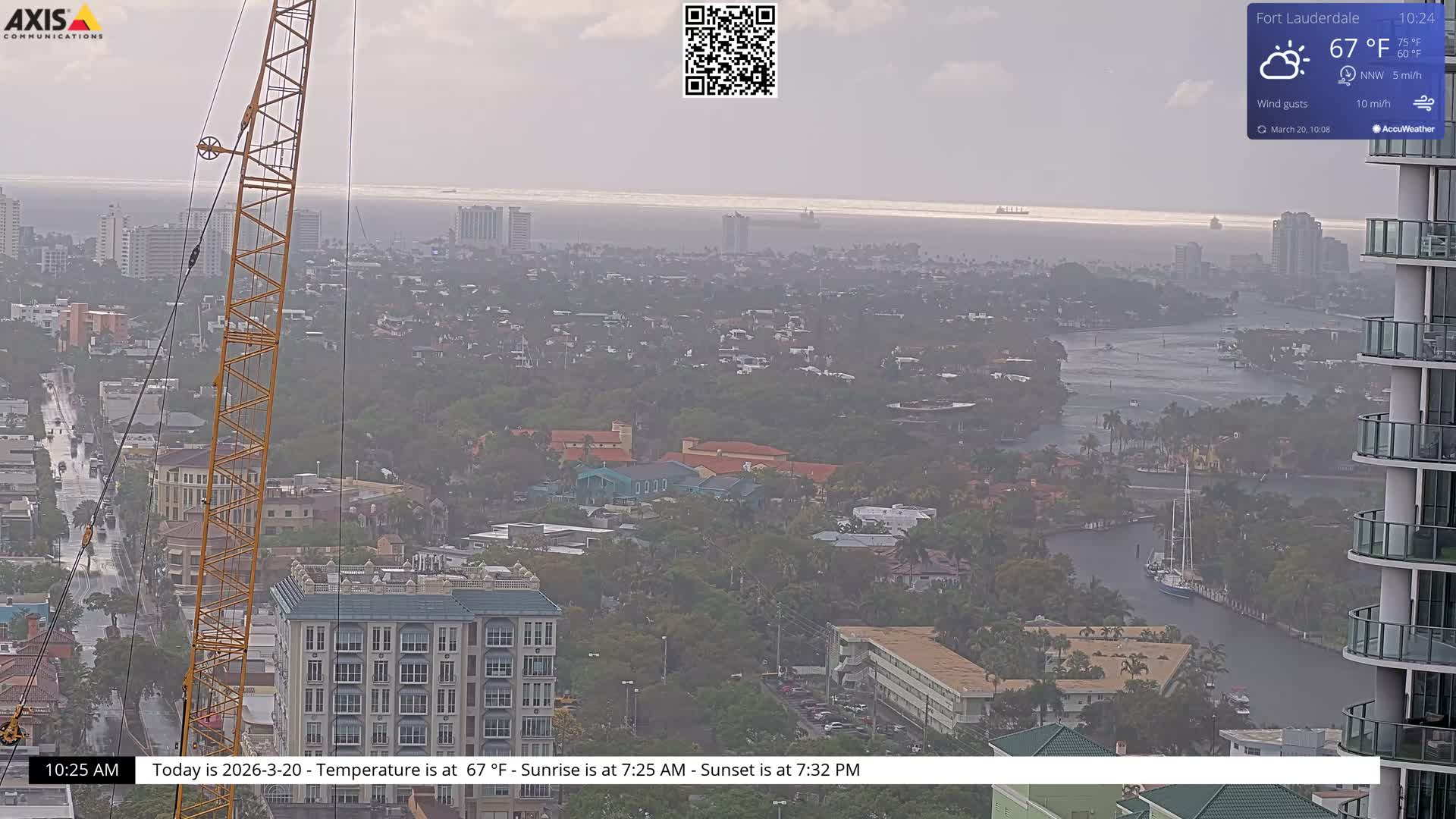 Fort Lauderdale Skyline Live Cam - Fort Lauderdale, Broward, Florida, USA