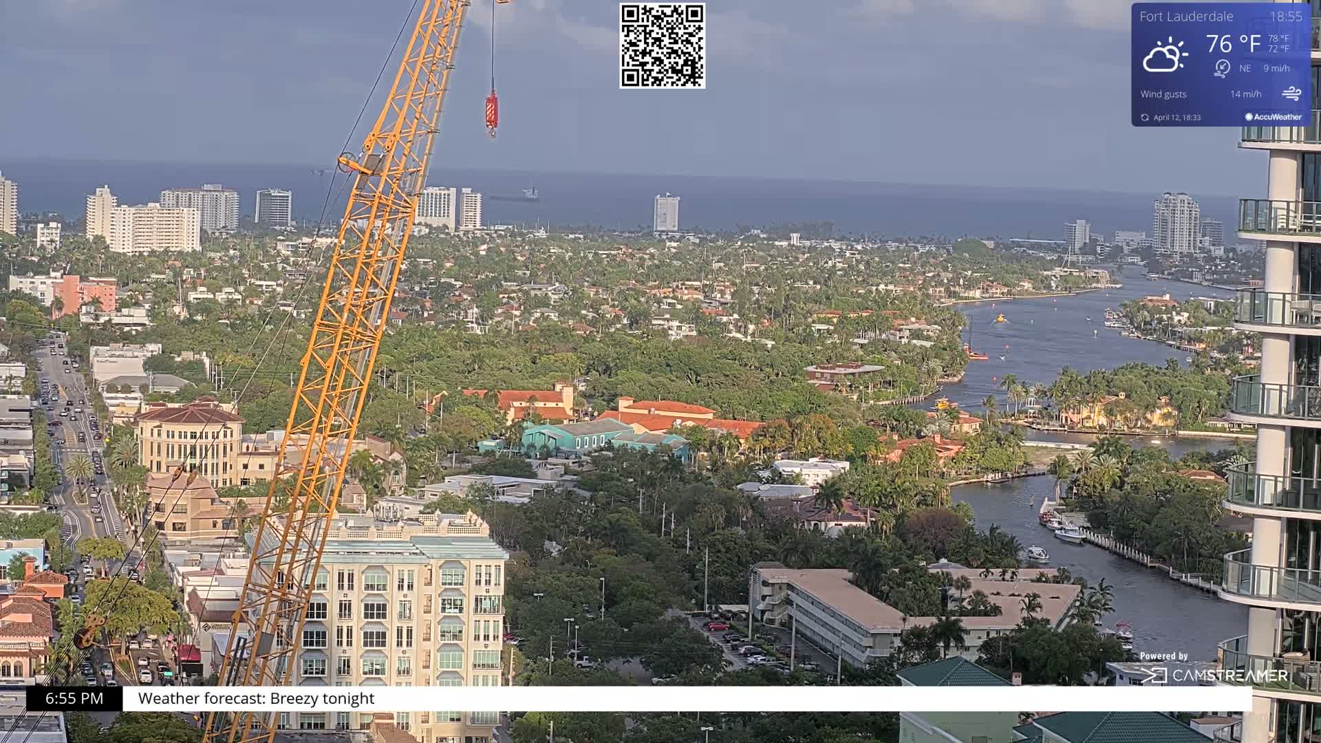 Fort Lauderdale Skyline Live Cam - Fort Lauderdale, Broward, Florida, USA