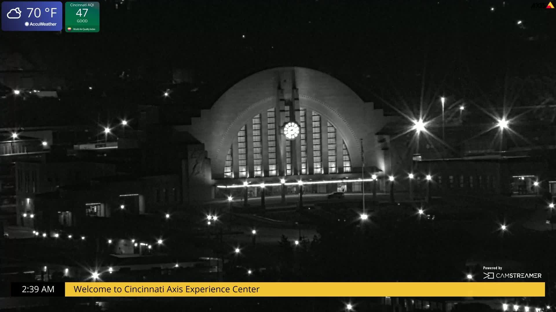 Cincinnati Skyline Live Cam - Cincinnati, Hamilton, Ohio, USA