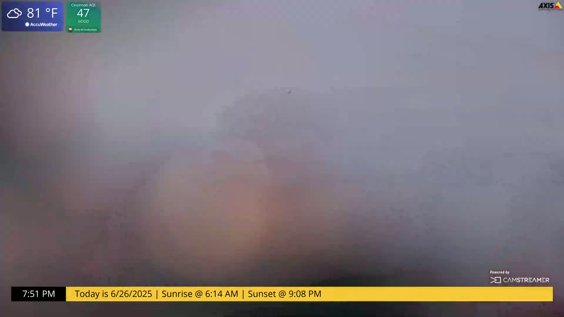 Cincinnati Skyline Live Cam - Cincinnati, Hamilton, Ohio, USA