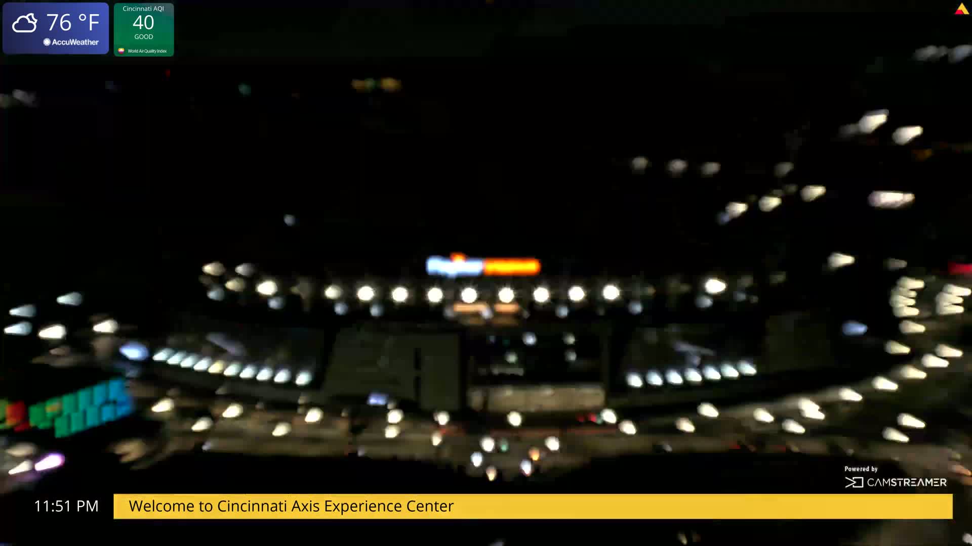 Cincinnati Skyline Live Cam - Cincinnati, Hamilton, Ohio, USA