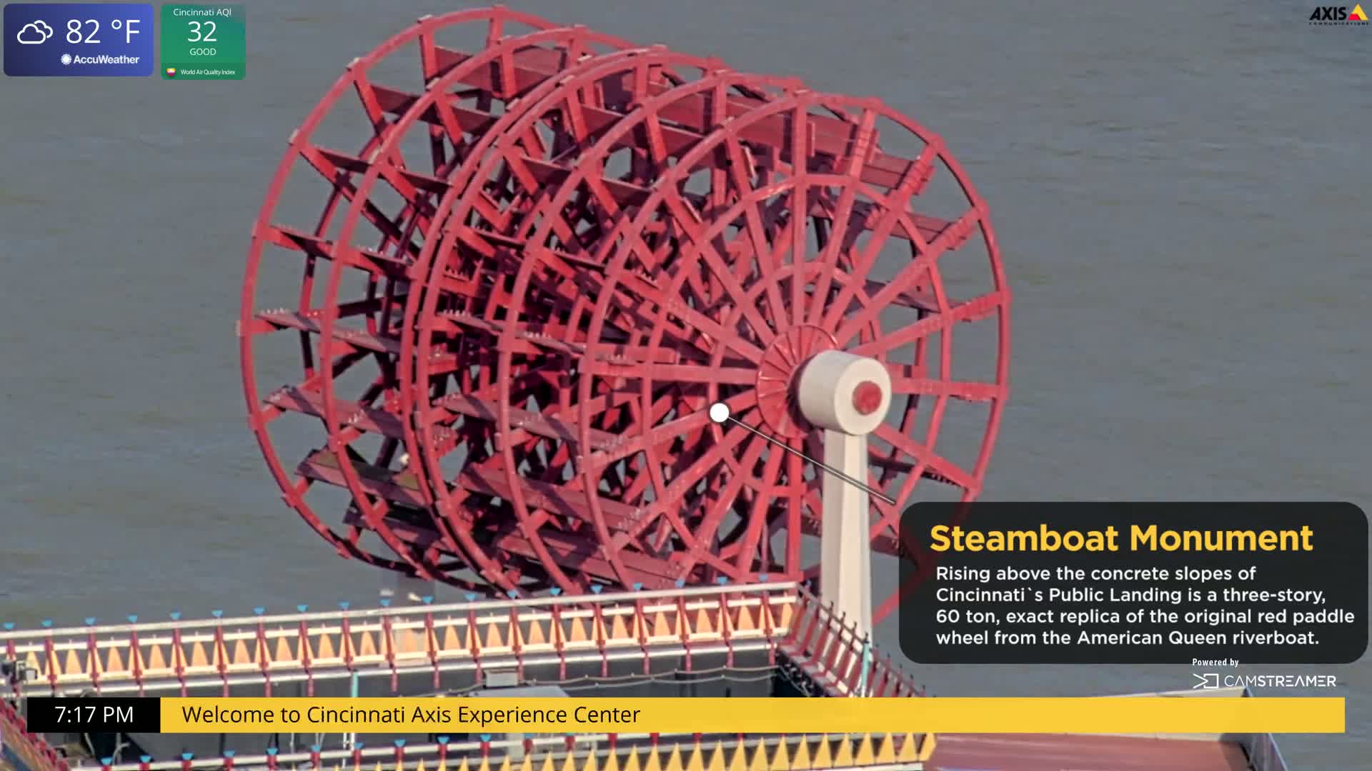 Cincinnati Skyline Live Cam - Cincinnati, Hamilton, Ohio, USA