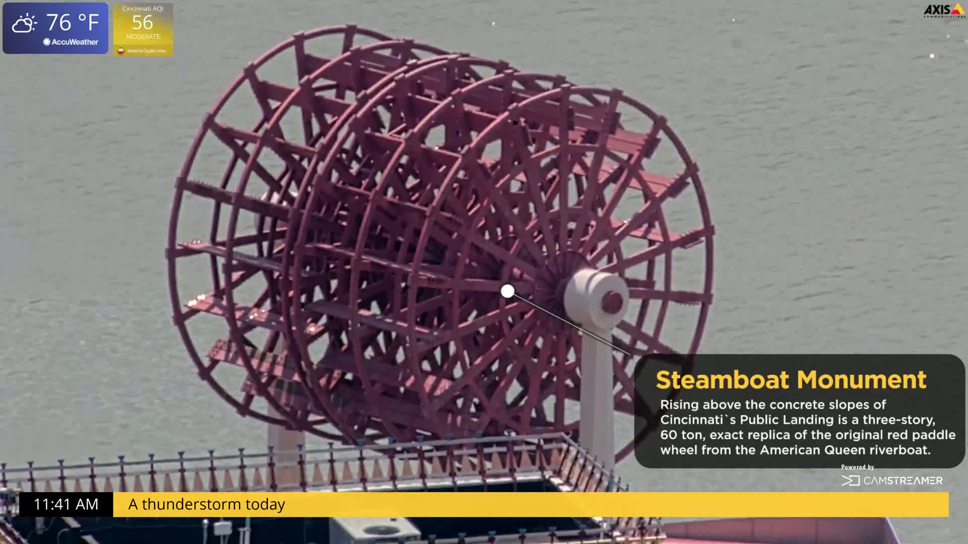 Cincinnati Skyline Live Cam - Cincinnati, Hamilton, Ohio, USA